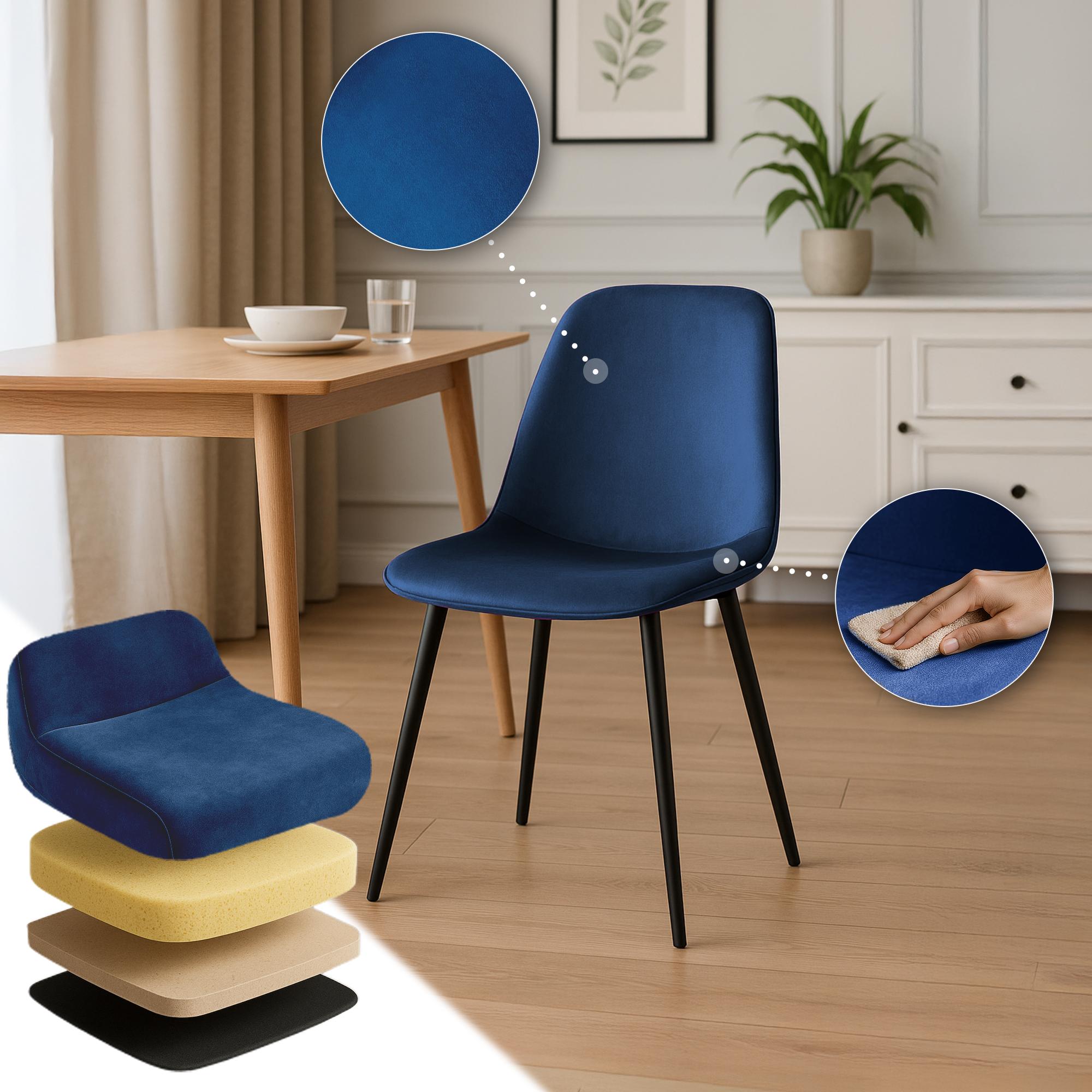 Set de 4 sillas de comedor Maryam