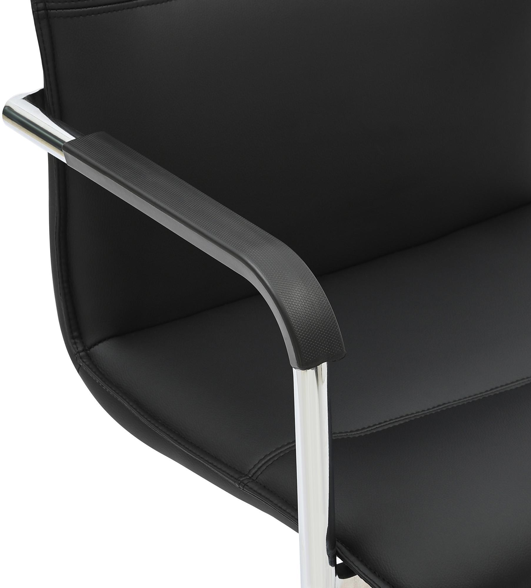 Silla voladiza Seattle de piel sintetica