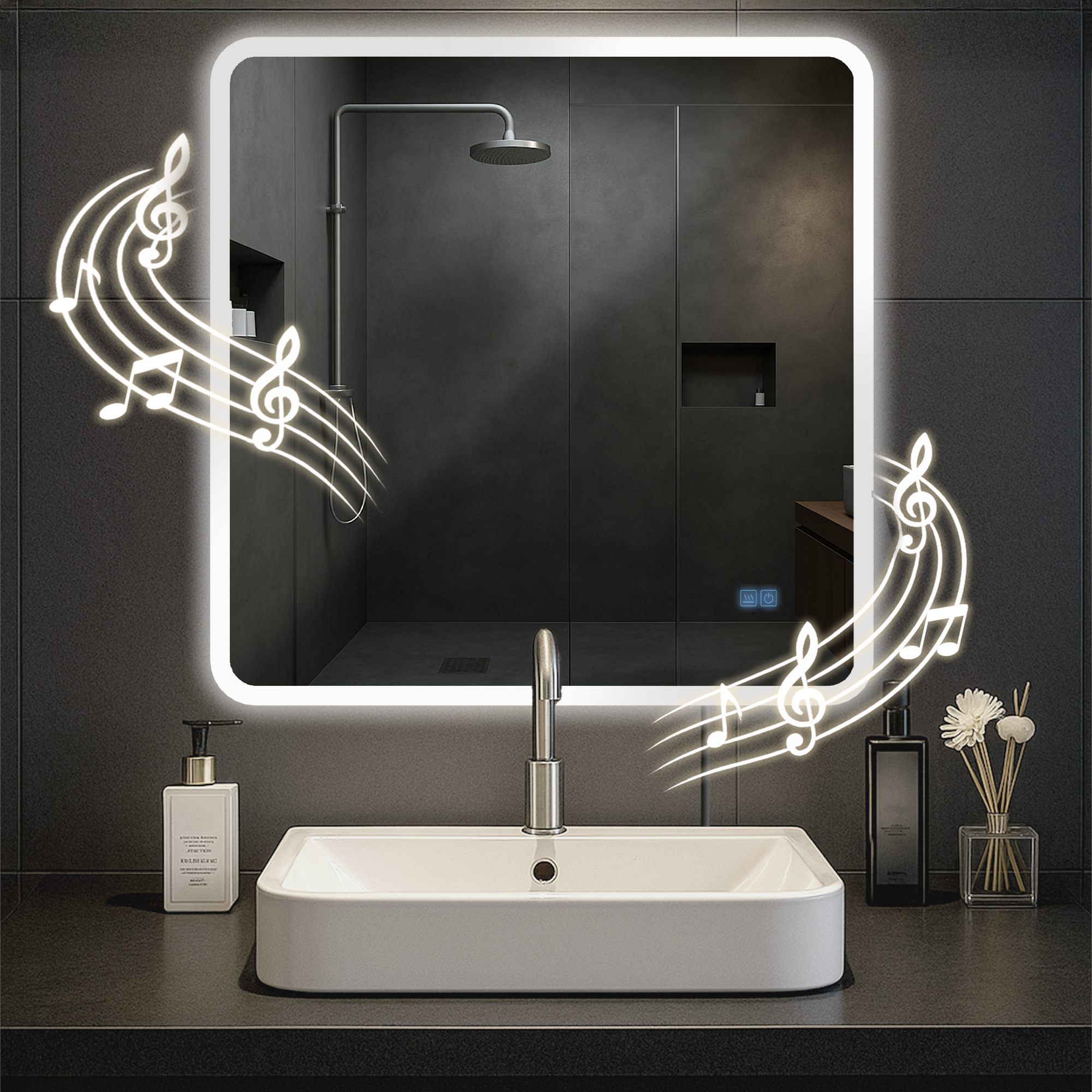 Espejo de baño Jericho con Bluetooth