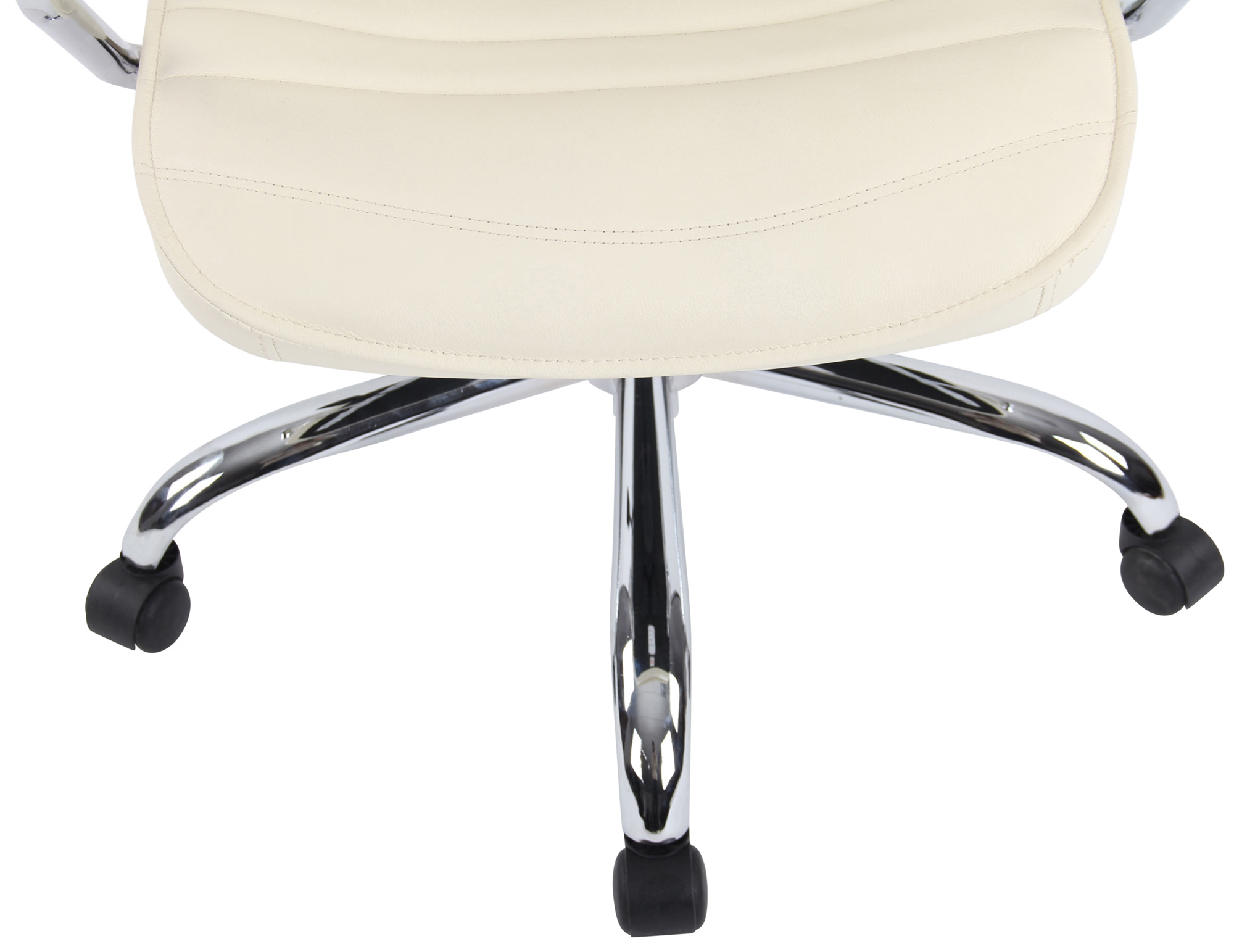 Silla de oficina Rako de piel auténtica
