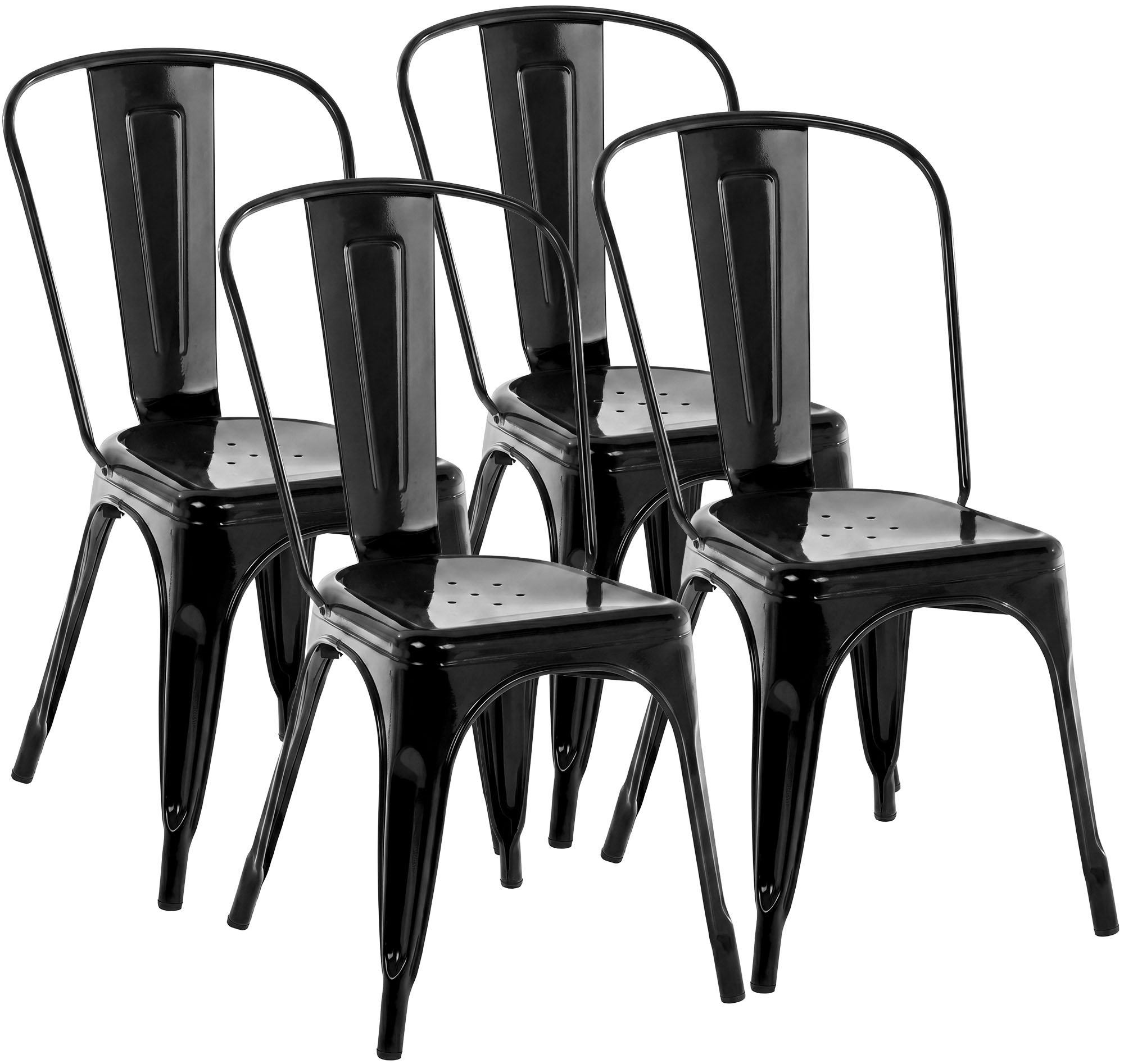 Set de 4 Sillas Apilables Benedikt