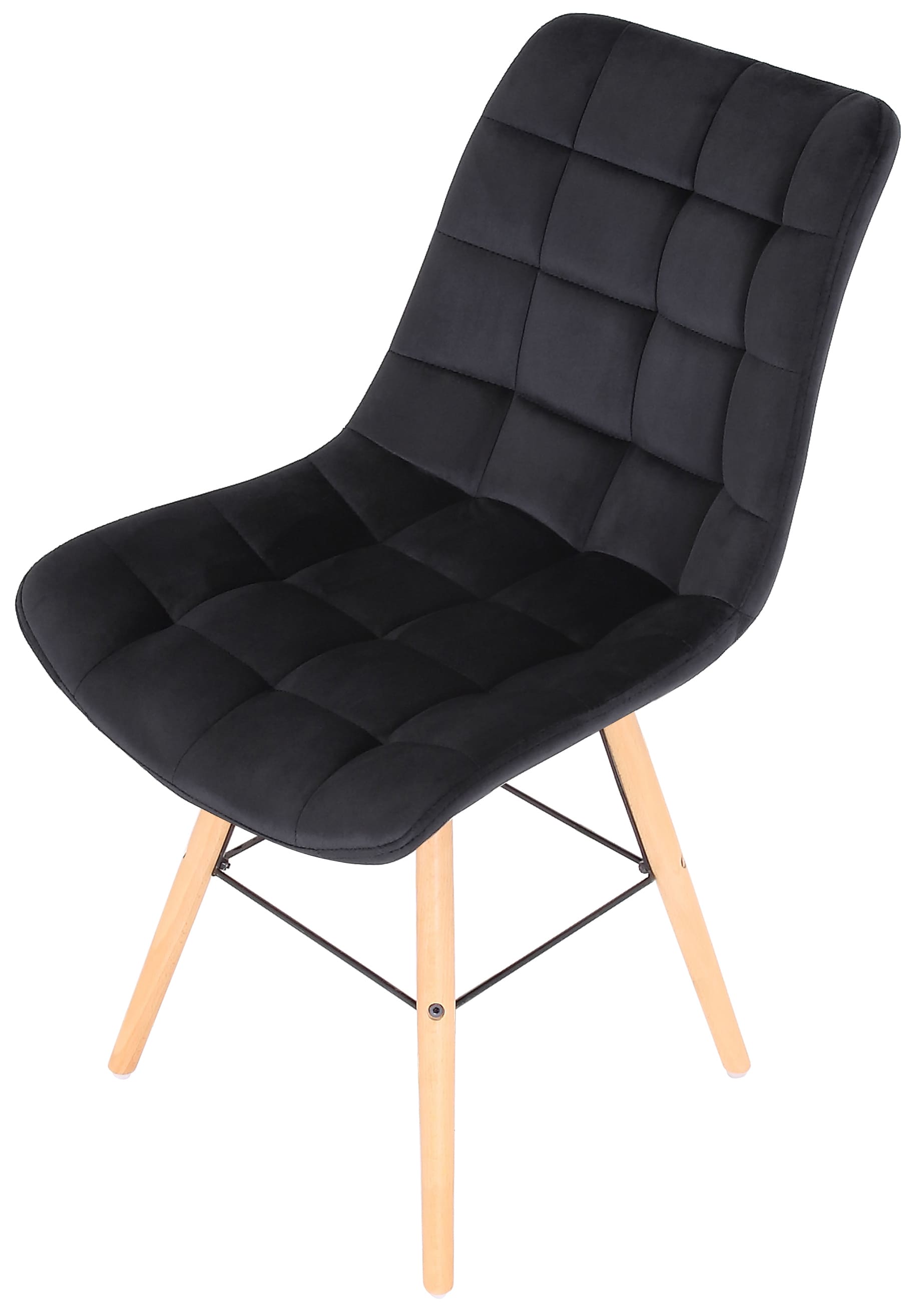 Set de 2 sillas de comedor Leni en terciopelo