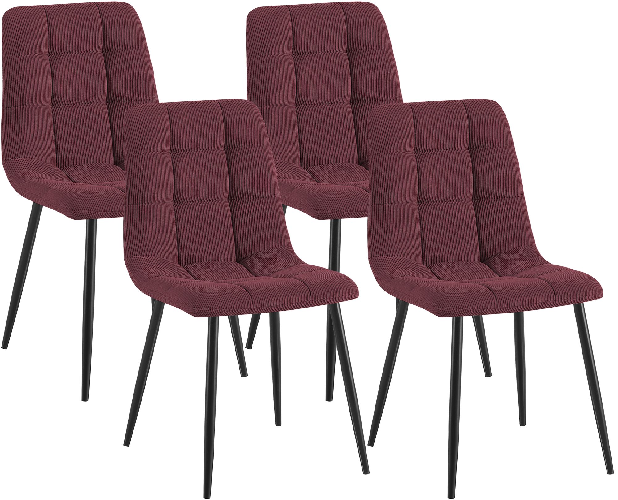 Pack de 4 sillas de comedor Tilde