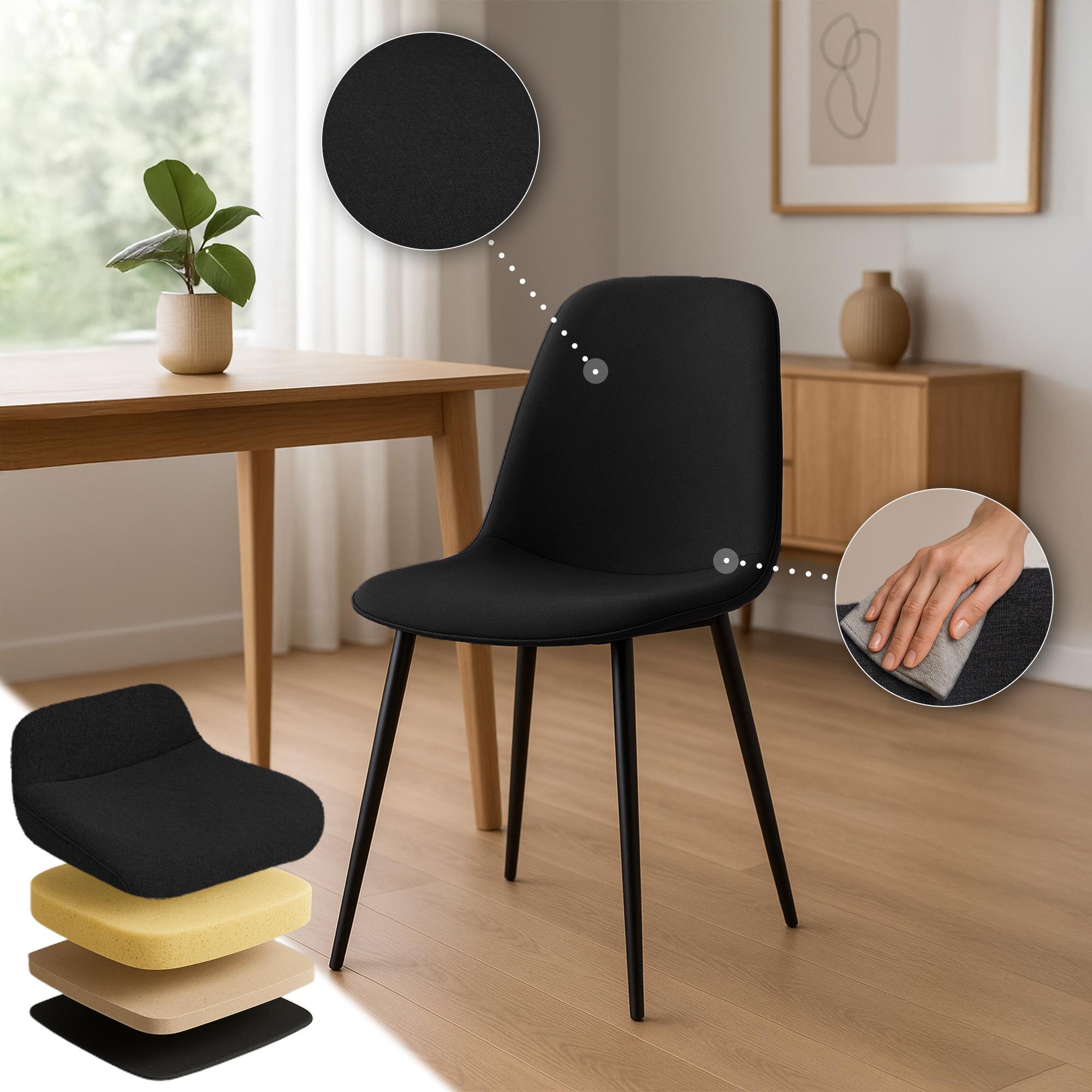 Set de 4 sillas de comedor Maryam