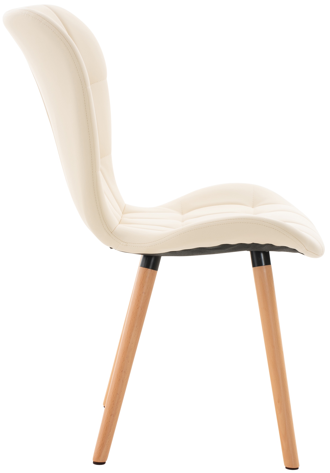 Silla de Comedor Elda Tapizada en Cuero Sintético