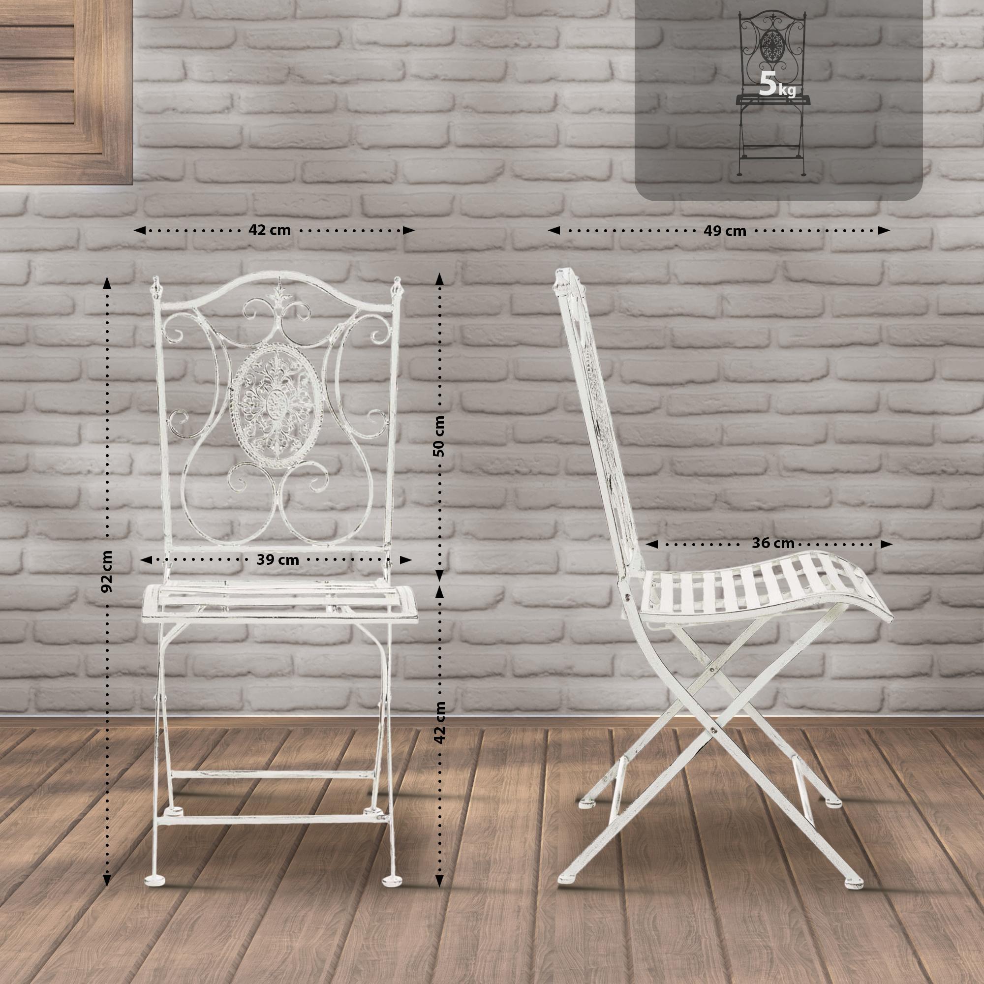Pack de 2 sillas de jardín Sibell plegables