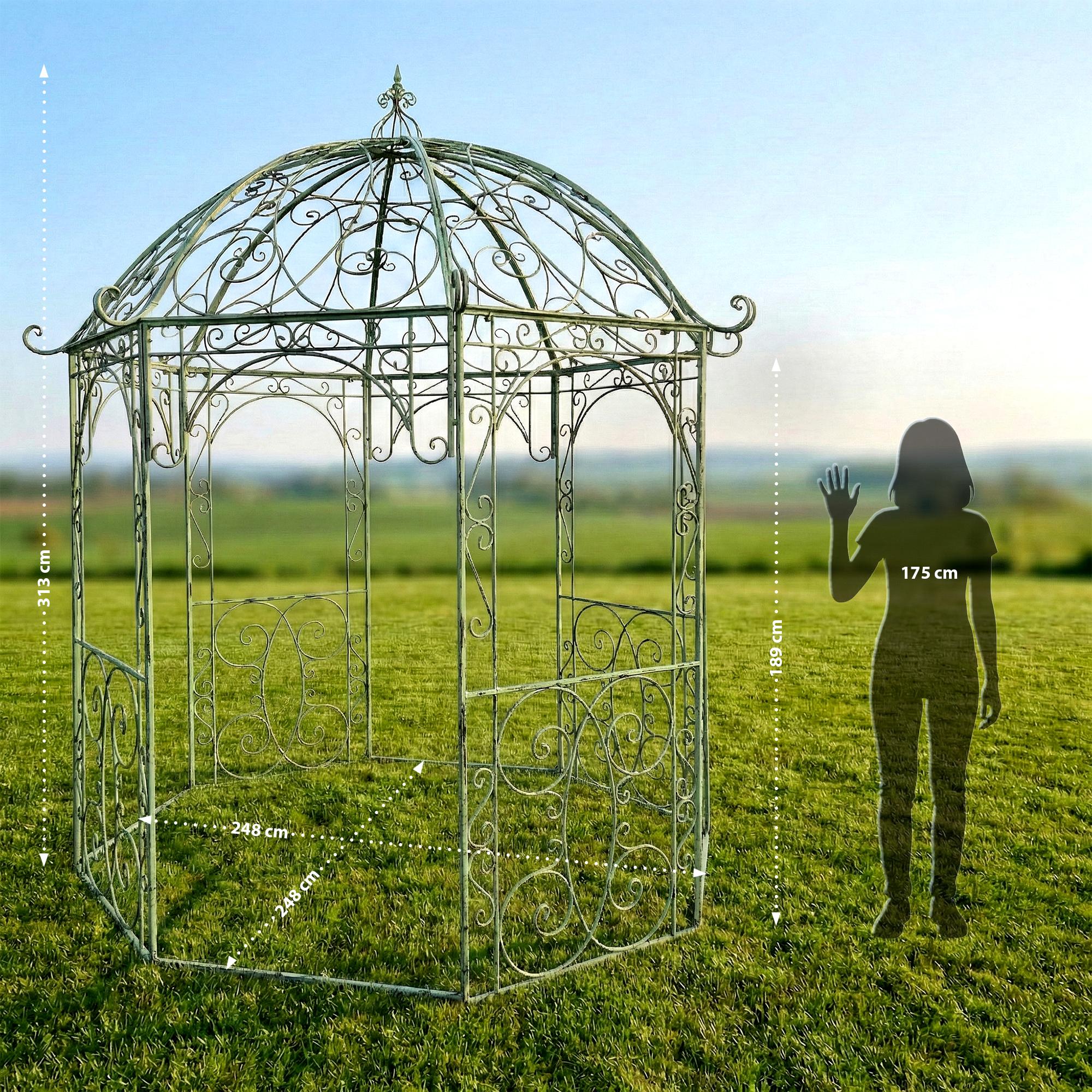 Pabellón Leila: elegante protección para jardín o terraza, resistente al clima, fácil de montar, diseño moderno