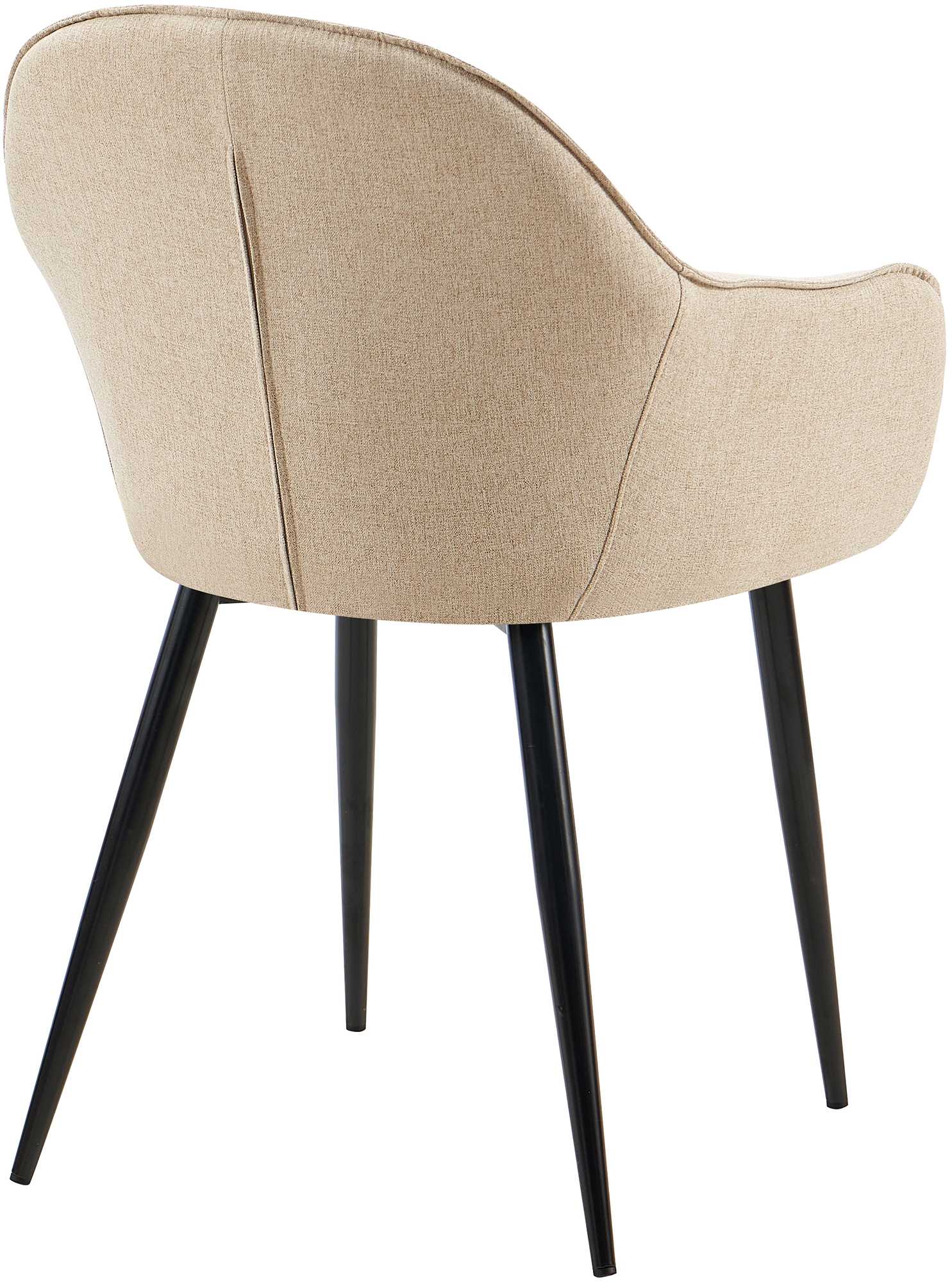 Silla de comedor Boise tapizada en tela