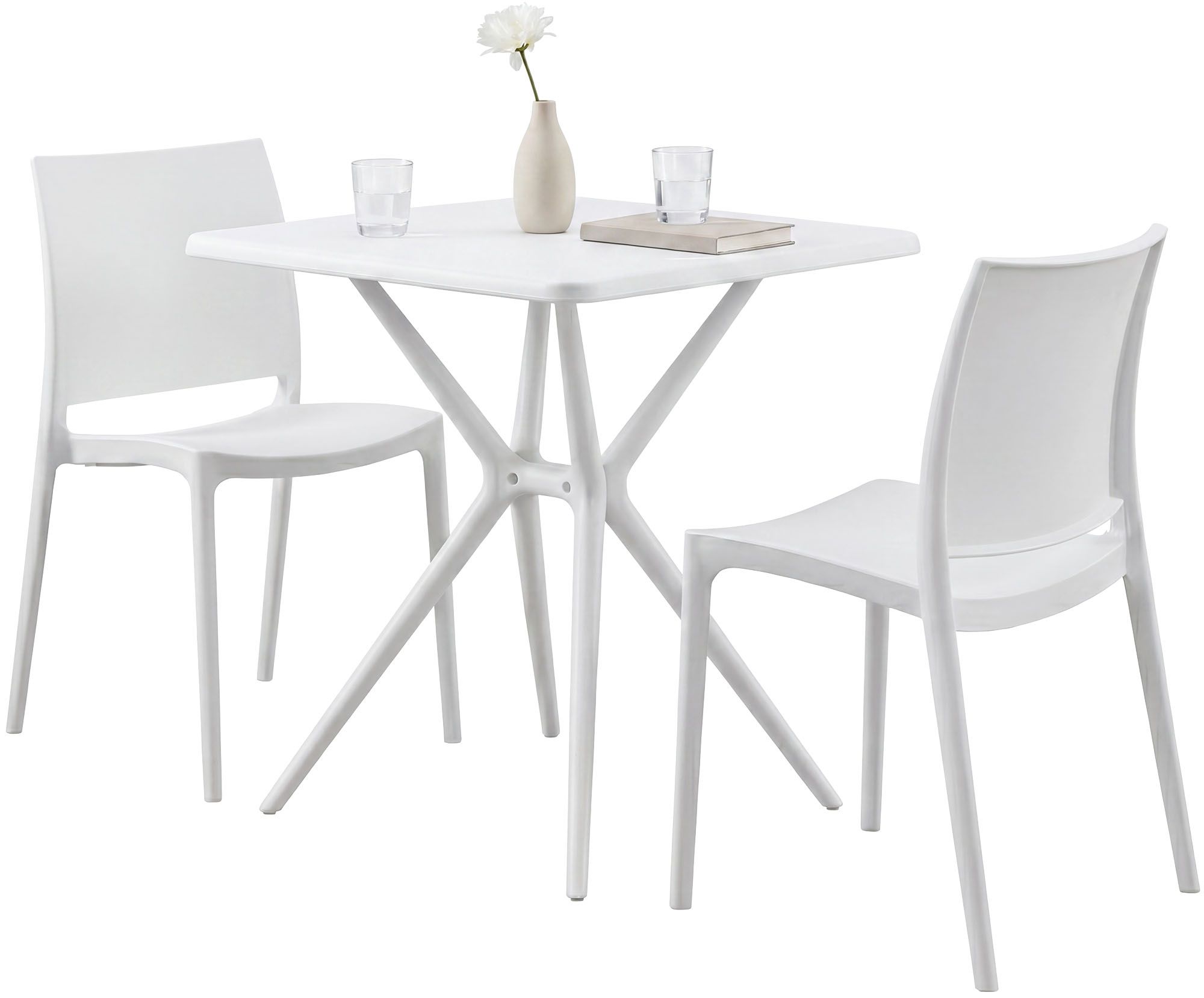 Conjunto de muebles de jardin Amino con 2 sillas