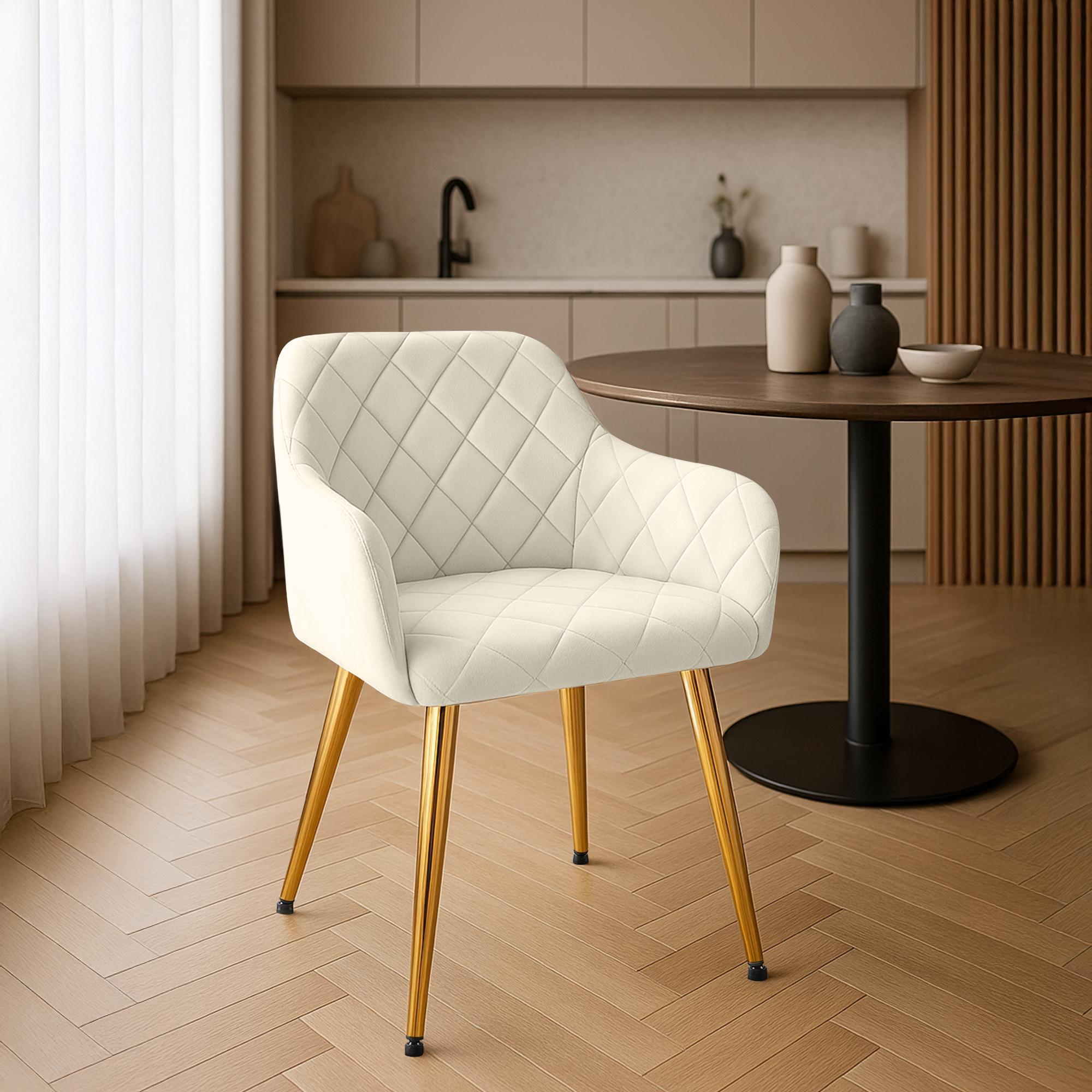 Silla de comedor Monett terciopelo
