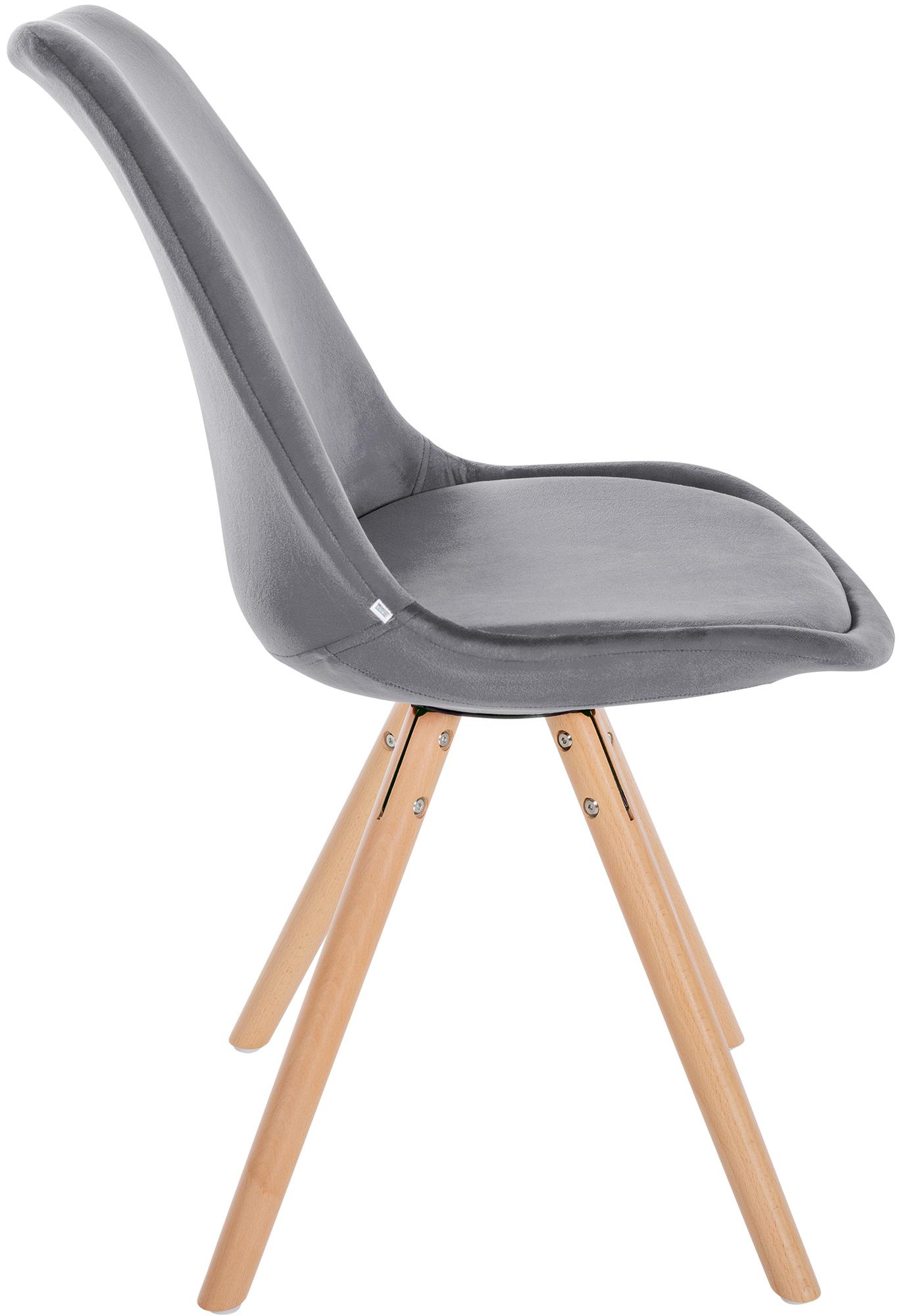 Silla de salón Sofia tapizada en terciopelo