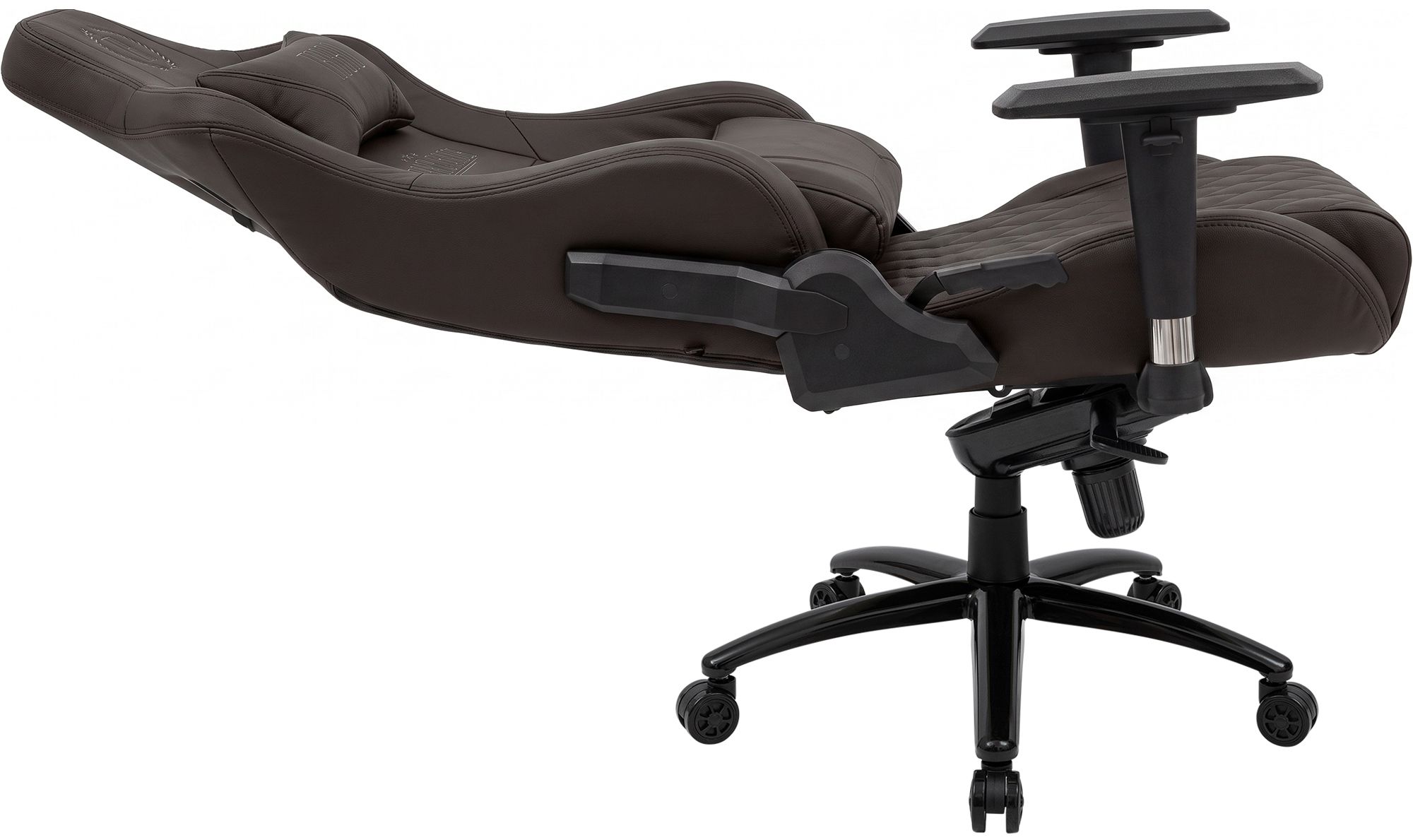 Silla de oficina Keren tapizada en piel genuina
