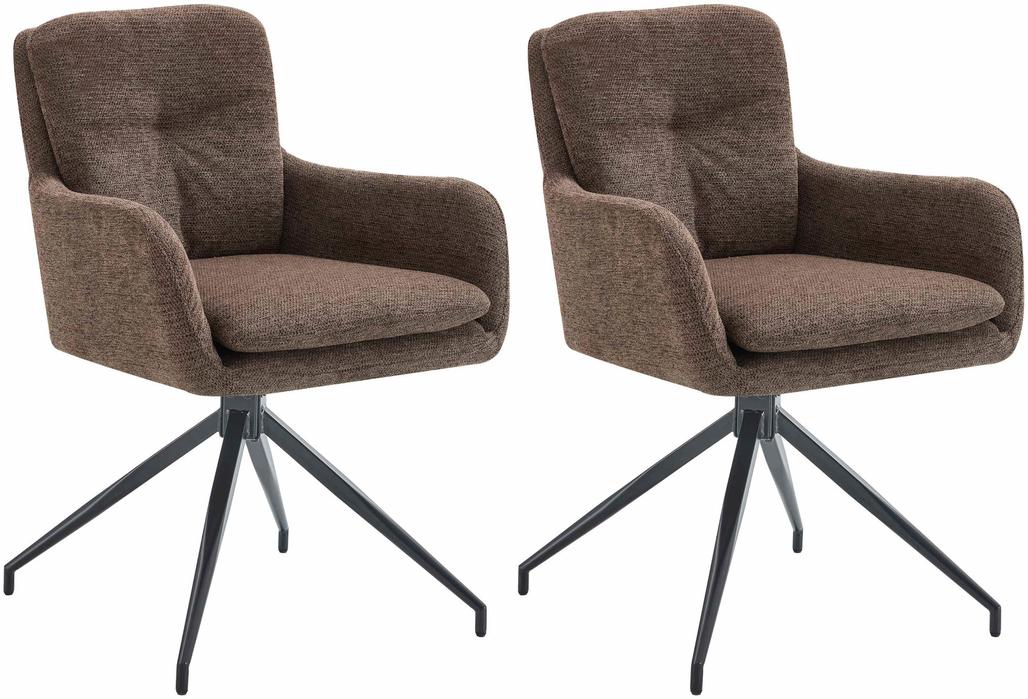 Lote de 2 sillas de comedor tela Pickett