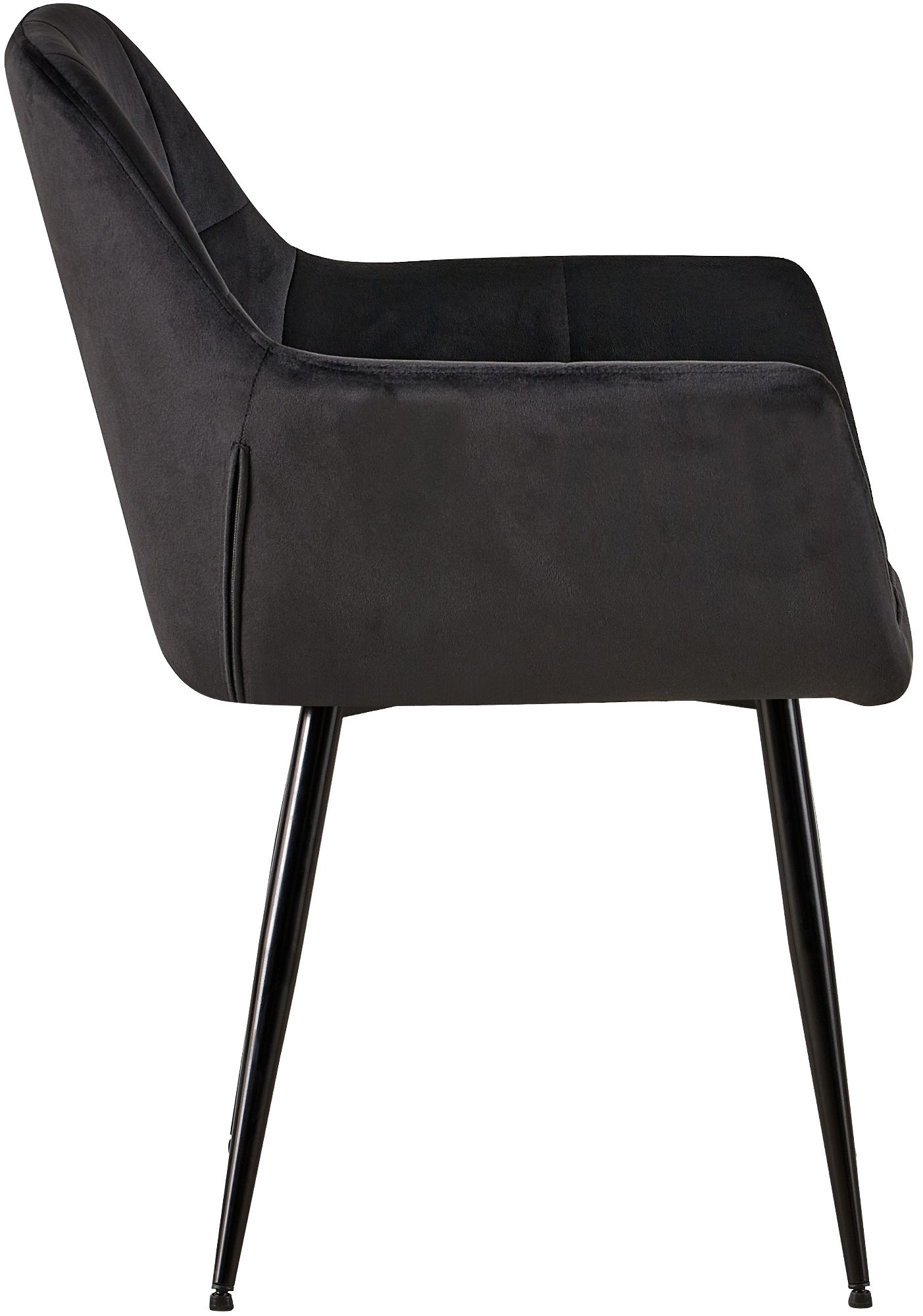 Silla de salón Emia en terciopelo