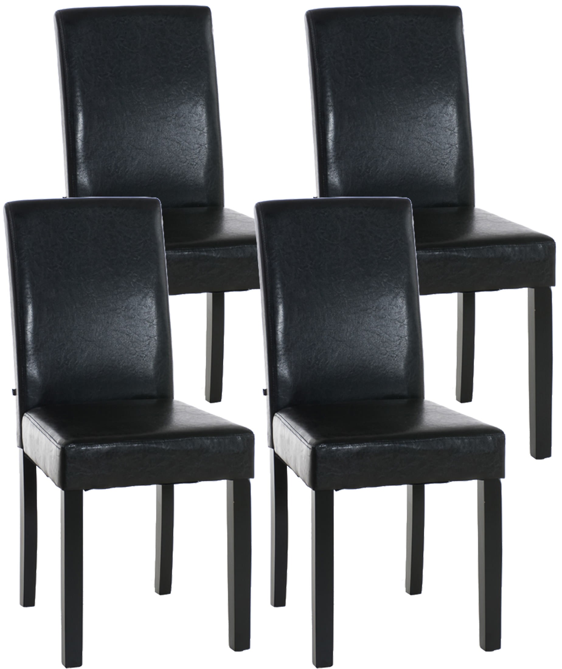 Set de 4 sillas de comedor Ina en polipiel