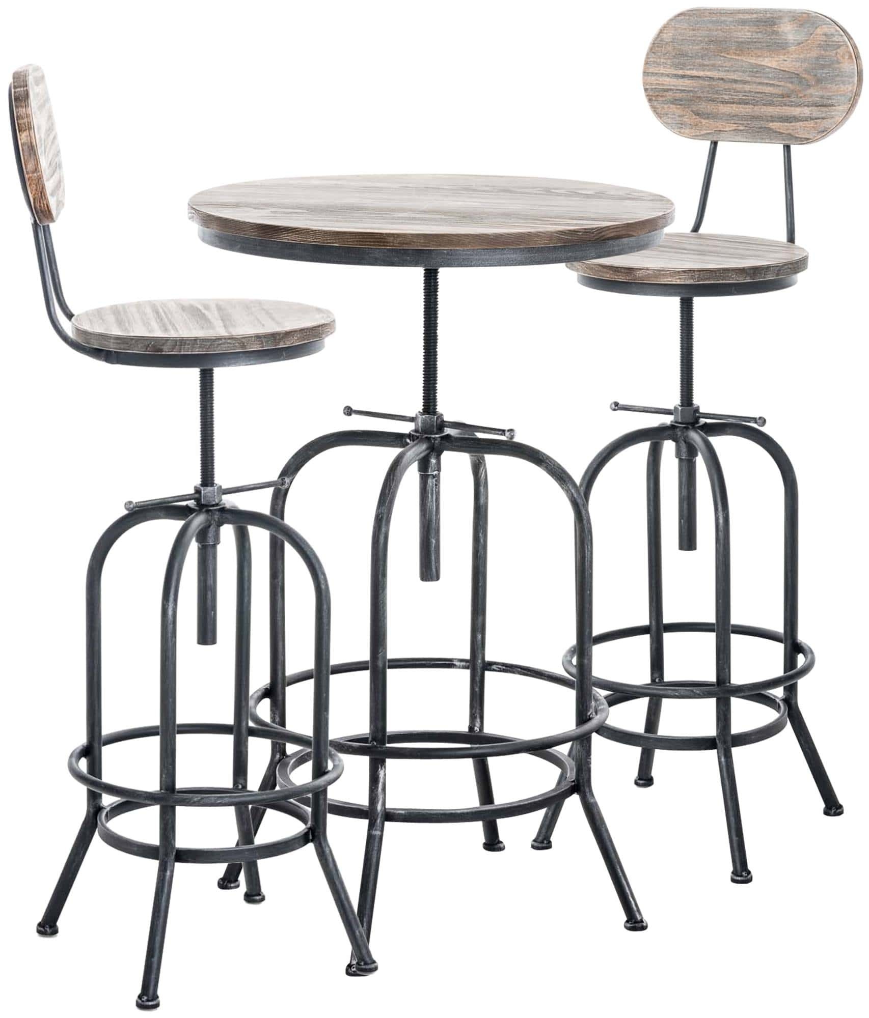 Conjunto de mesa y sillas Cavan industriales de bar