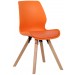 Stuhl Luna Kunststoff orange