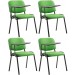 4er Set Stühle Ken mit Klapptisch Kunstleder-grün