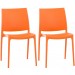 2er Set Stühle Maya-orange