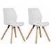 2er Set Stuhl Luna-weiß-Kunststoff