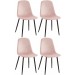 4er Set Stühle Giverny-pink-Samt