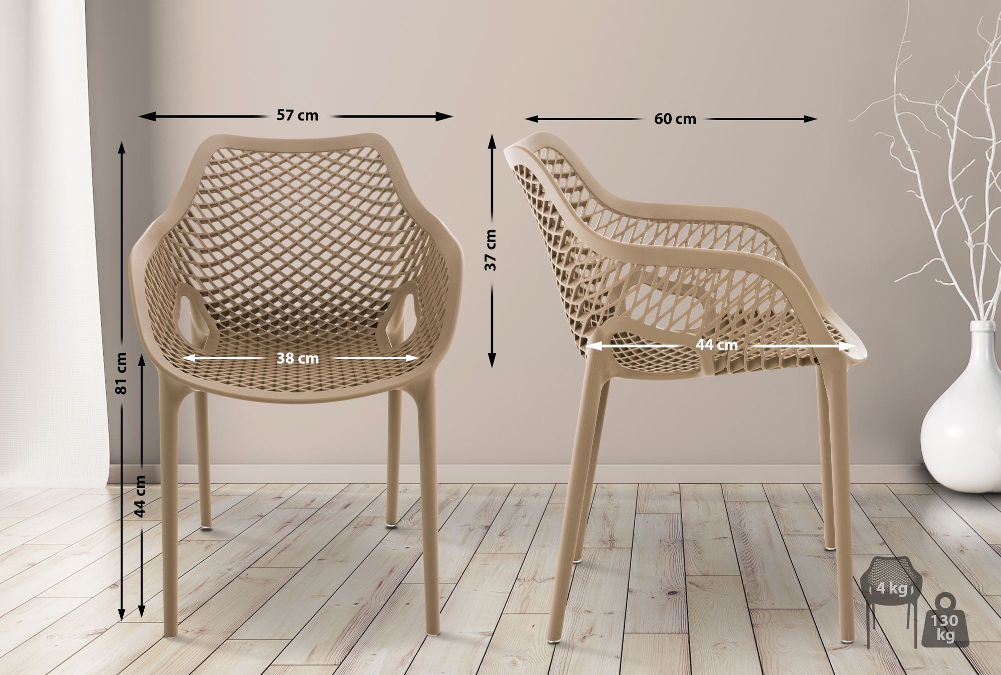 Set de 2 Sillas Air XL