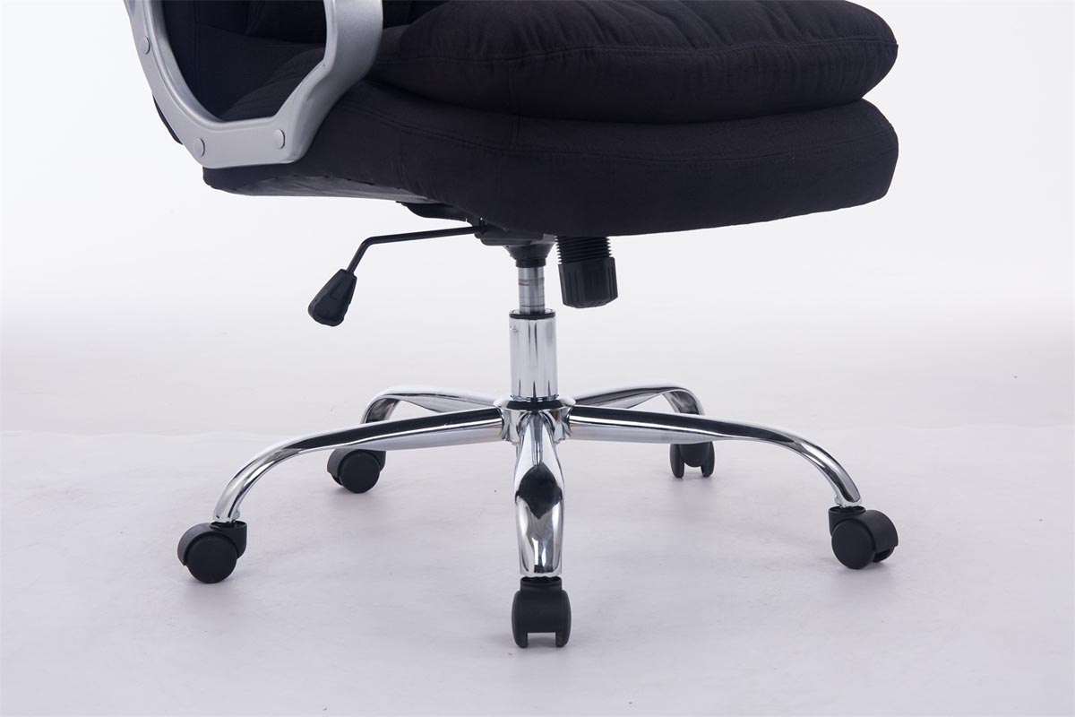 Silla de oficina XXL Vancouver tapizada en tela