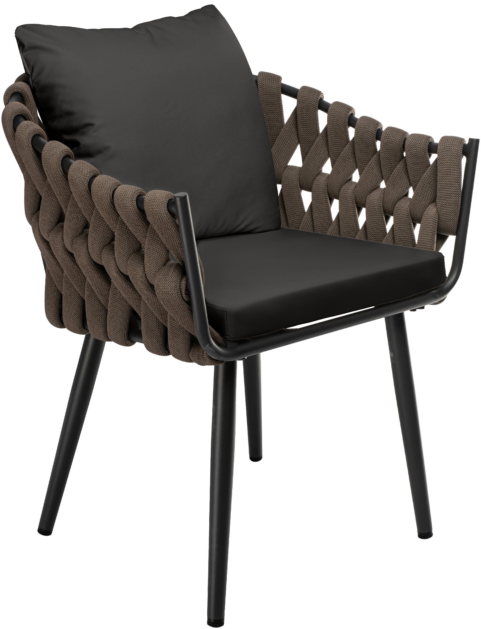 Sillon de jardin Naxos taupe con cojin de asiento