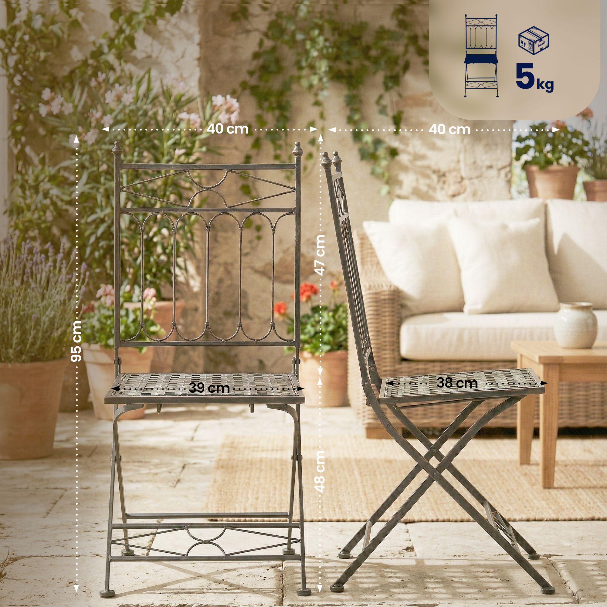 Silla plegable Asina