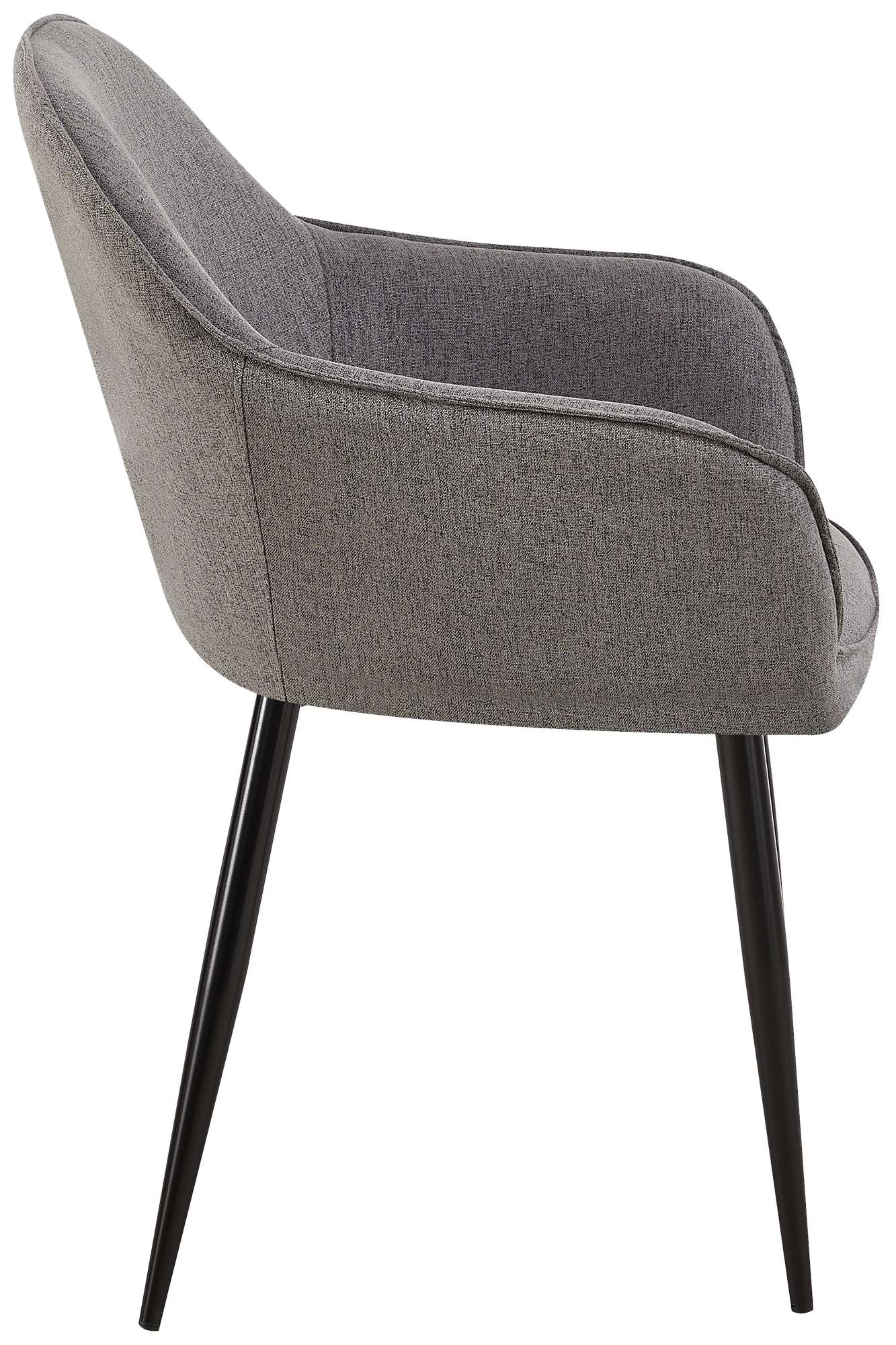 Set de 2 sillas de comedor Boise en tela