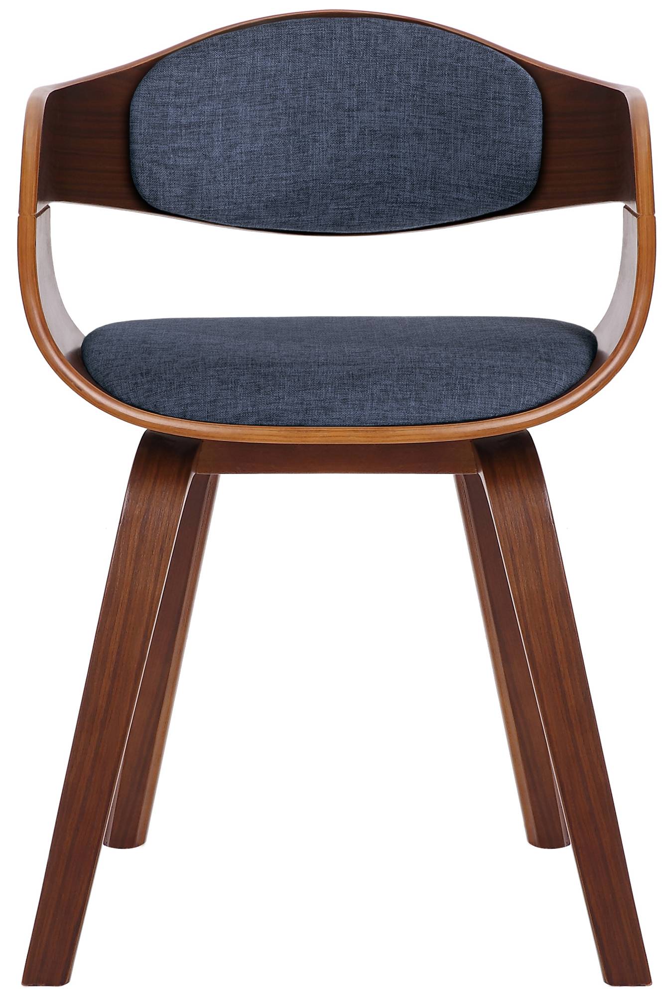 Set de 2 sillas de comedor Kingston de tela y madera