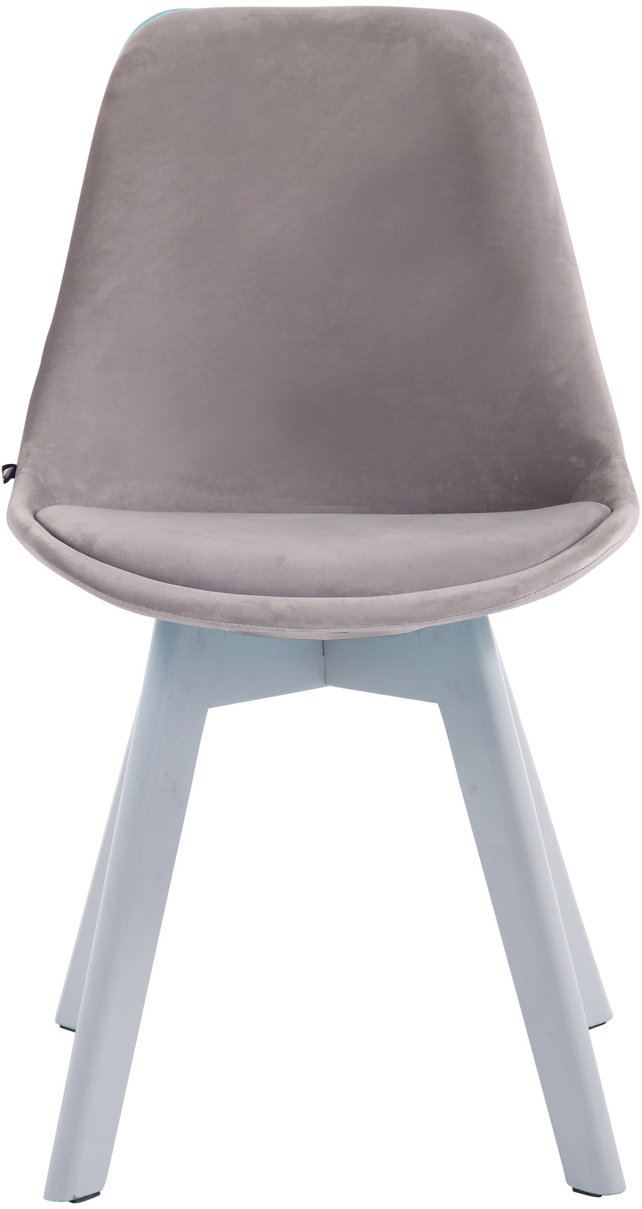 Set de 4 sillas de comedor Borneo tapizadas en terciopelo