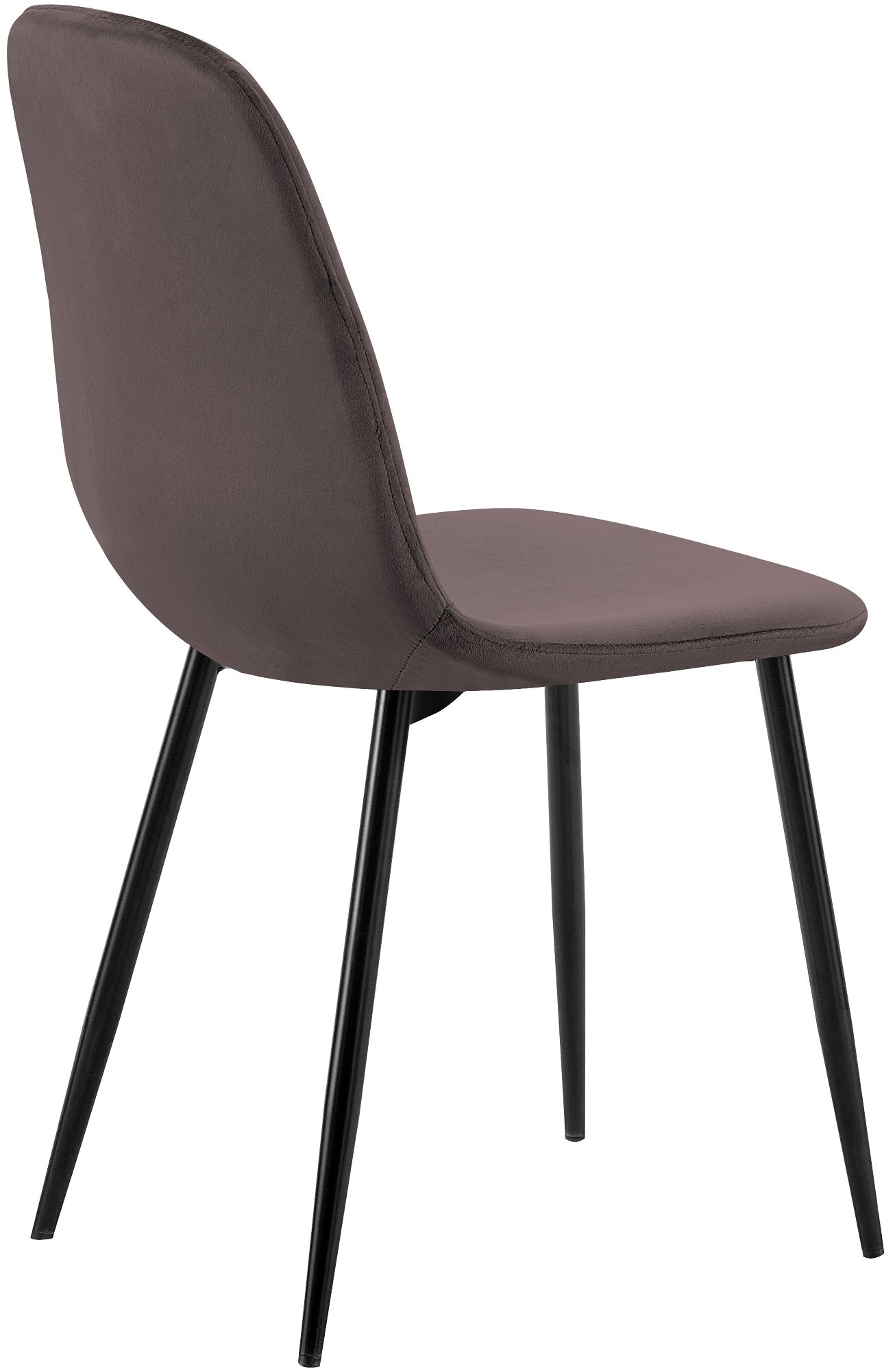 Juego de 4 sillas de comedor Baxter de terciopelo