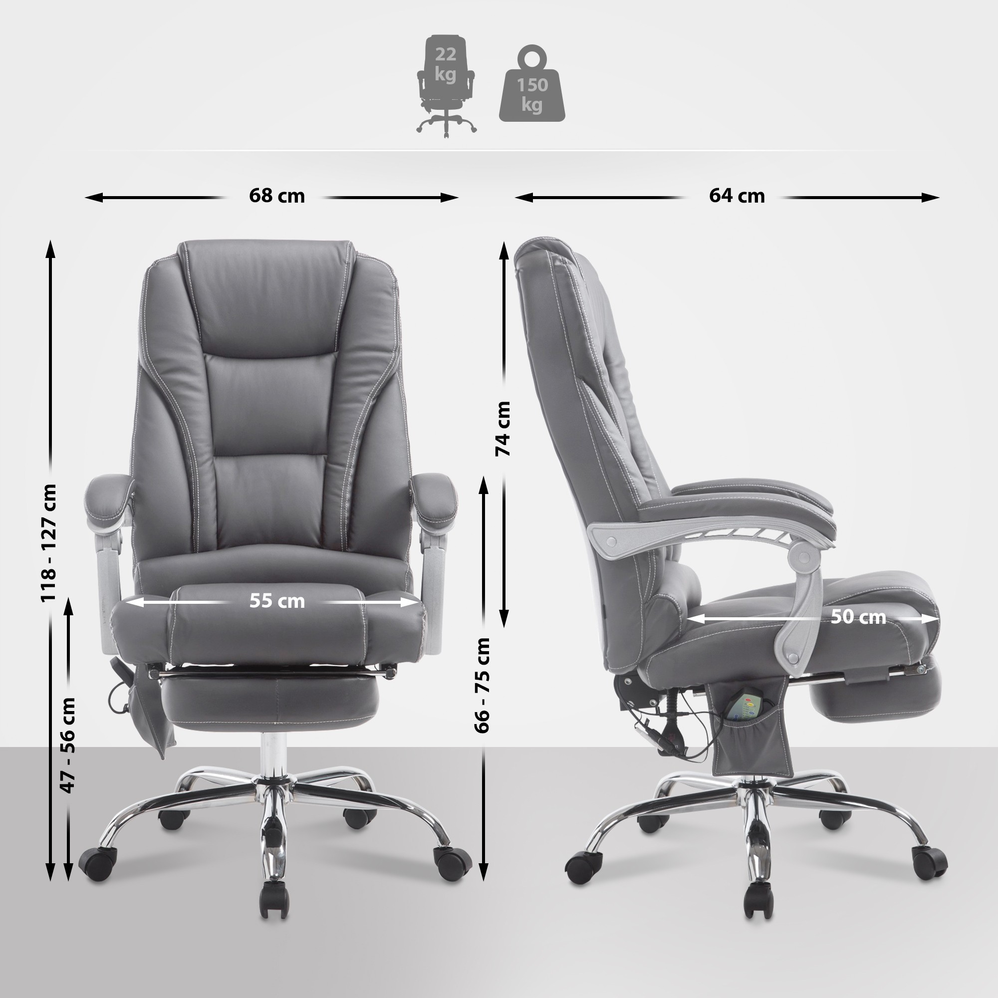 Silla De Oficina De Masaje Pacific V2