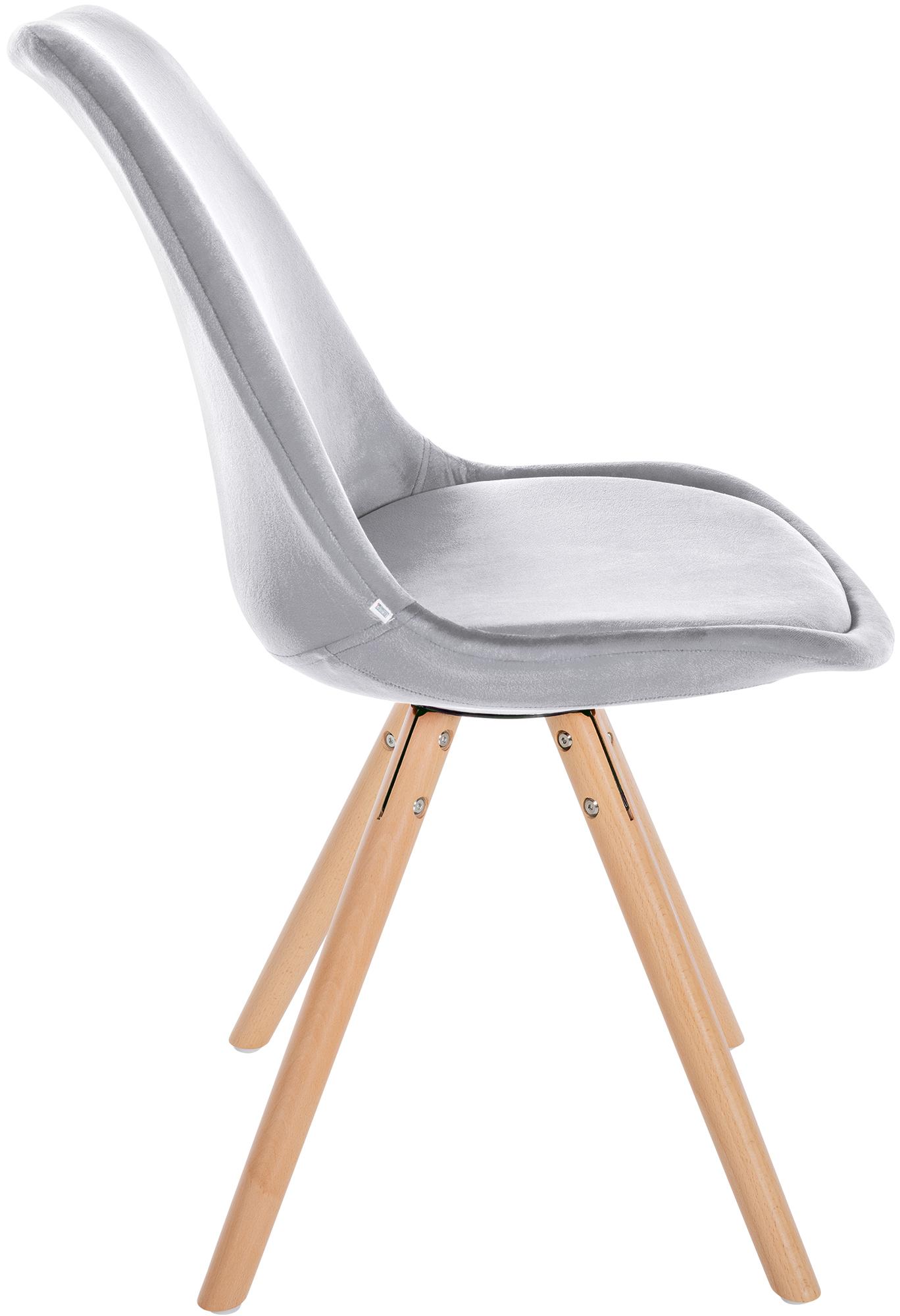 Pack de 4 sillas de salón Sofia en terciopelo