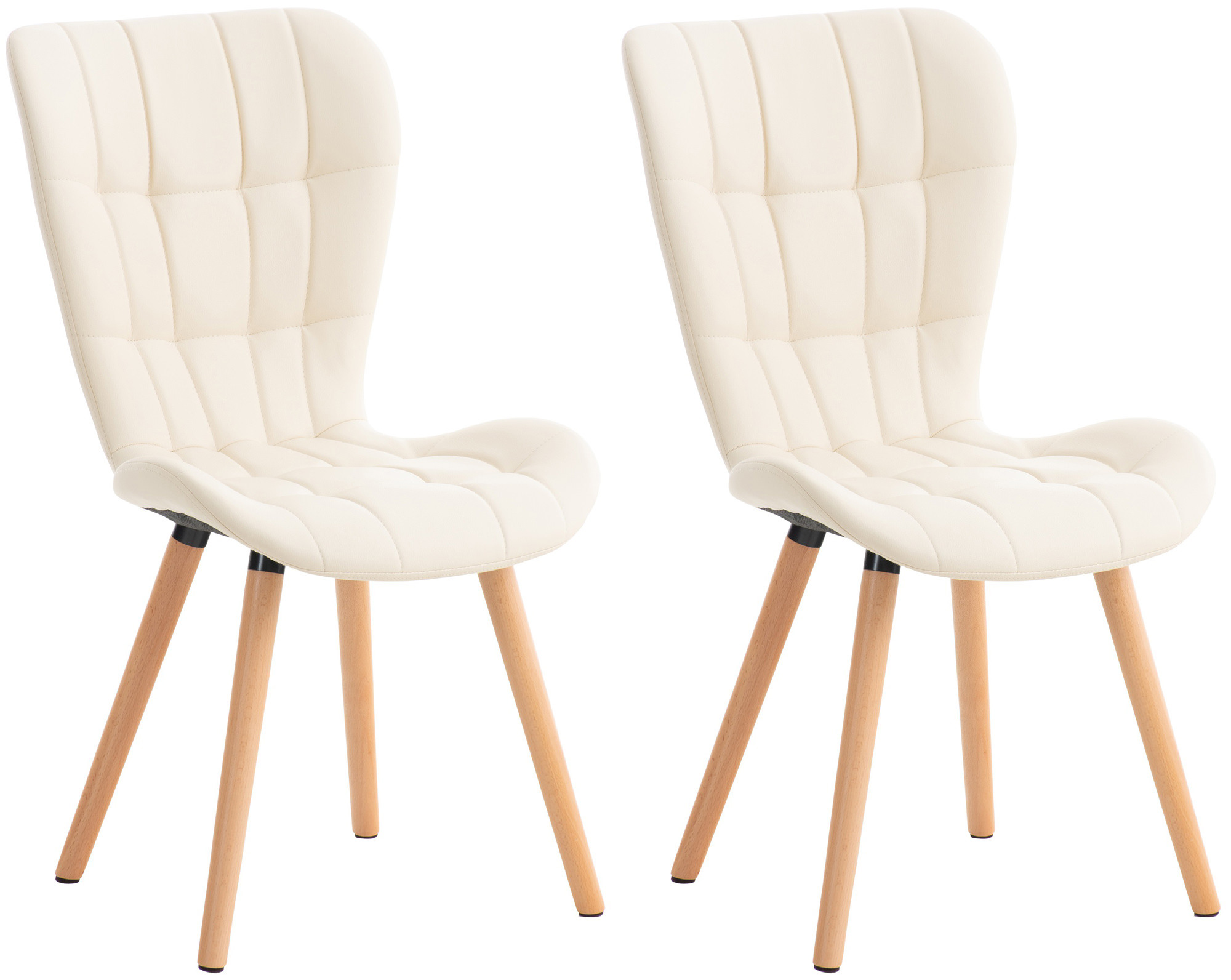 Set de 2 sillas de comedor Elda