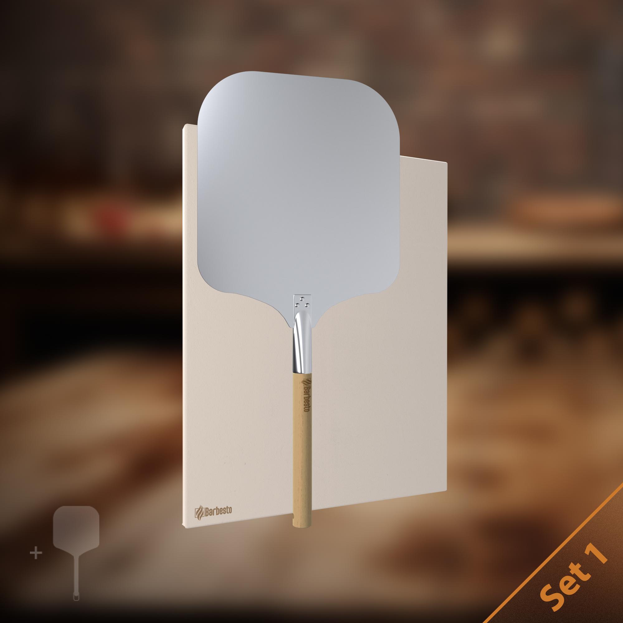 Set de piedra & utensilios para preparar pizza