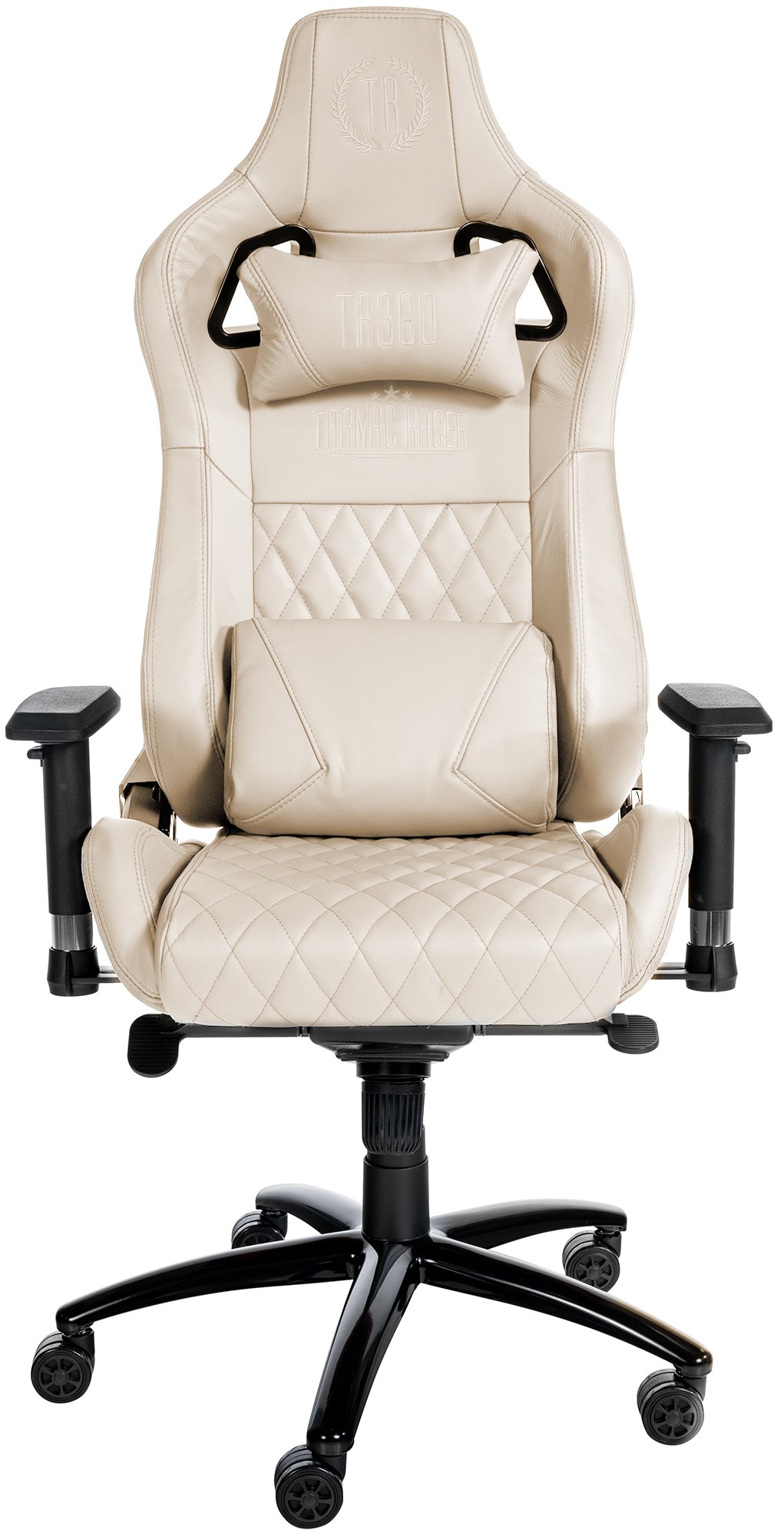 Silla de oficina Keren tapizada en piel genuina