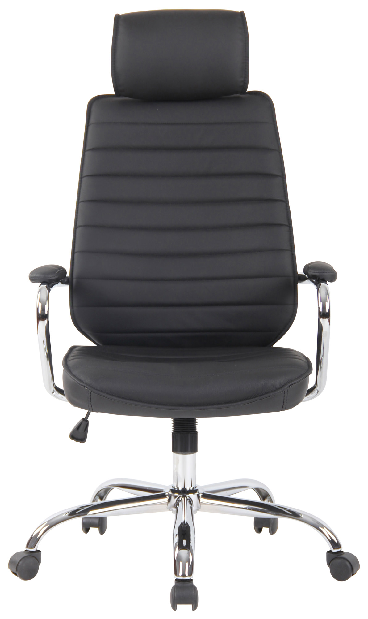 Silla de oficina Rako de piel auténtica