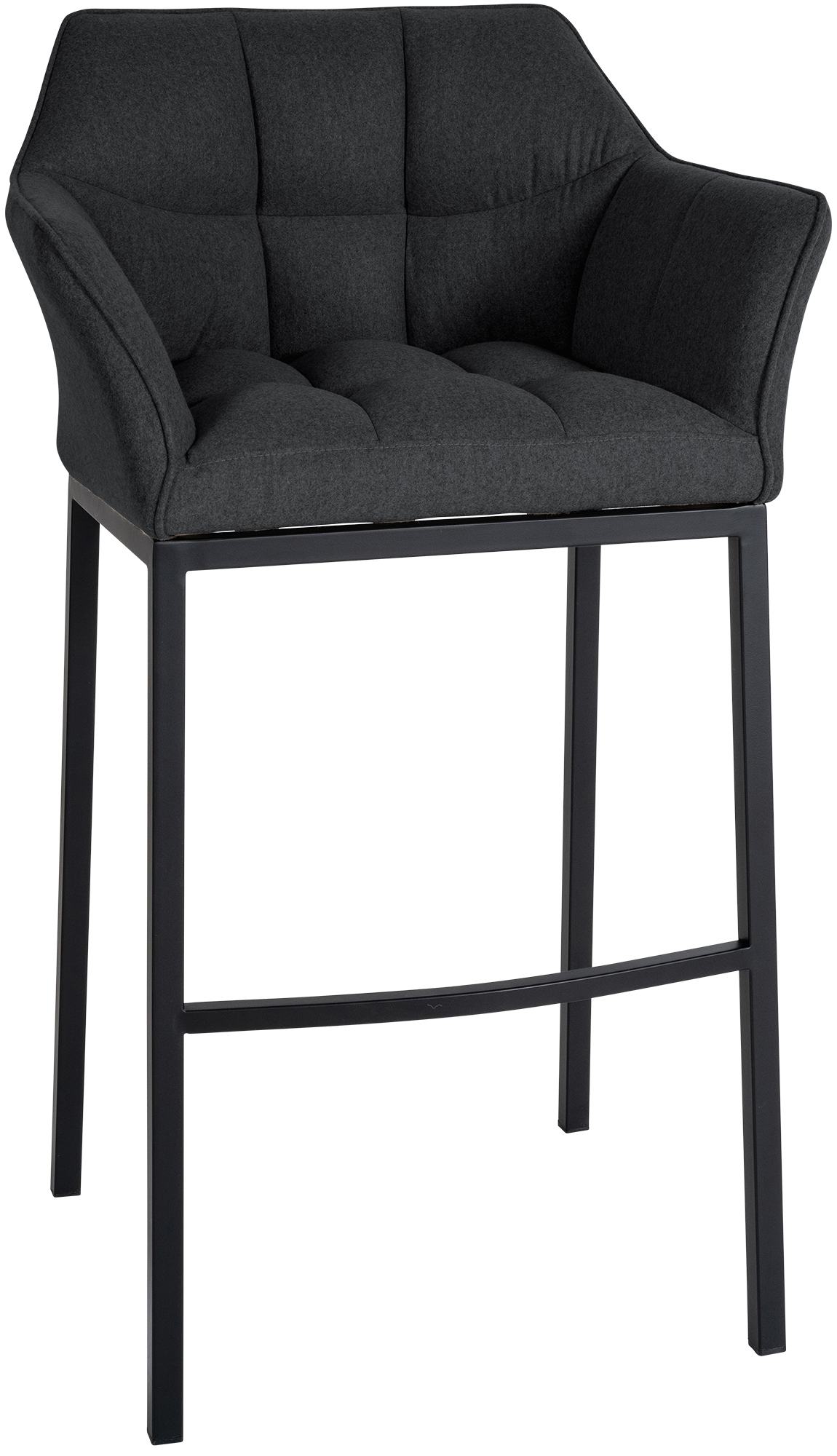 Taburete de Bar Damaso con Fieltro y Base de Cuatro Patas