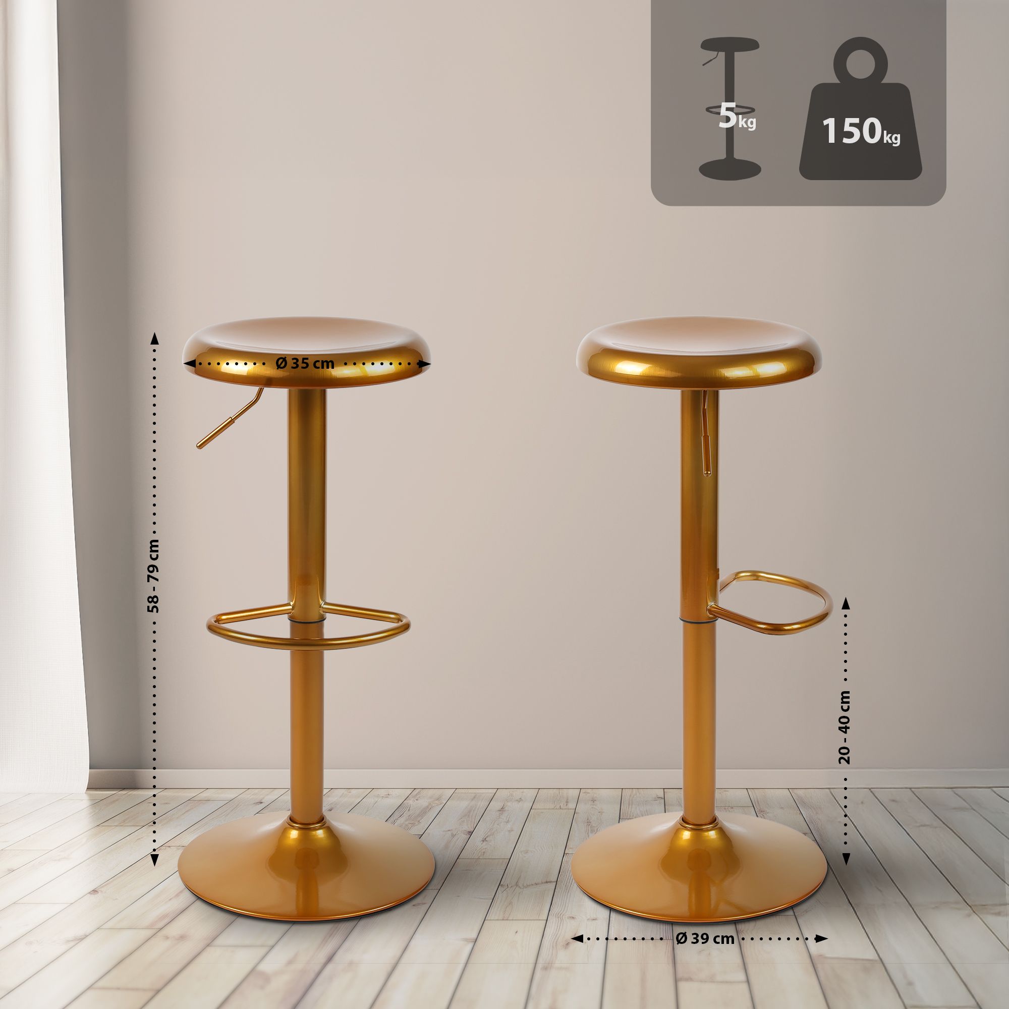 Taburete de bar Williston