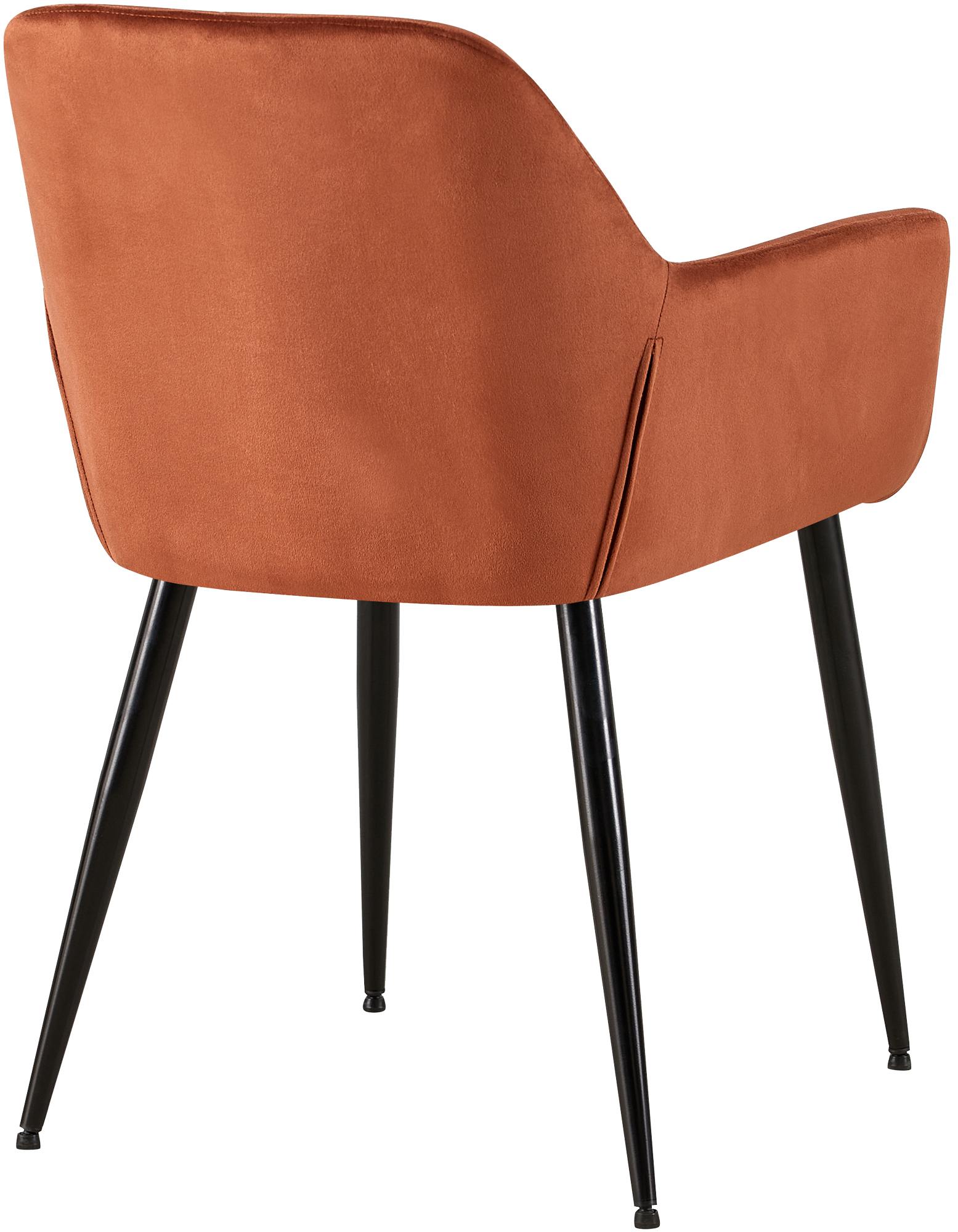 Silla de salón Emia en terciopelo
