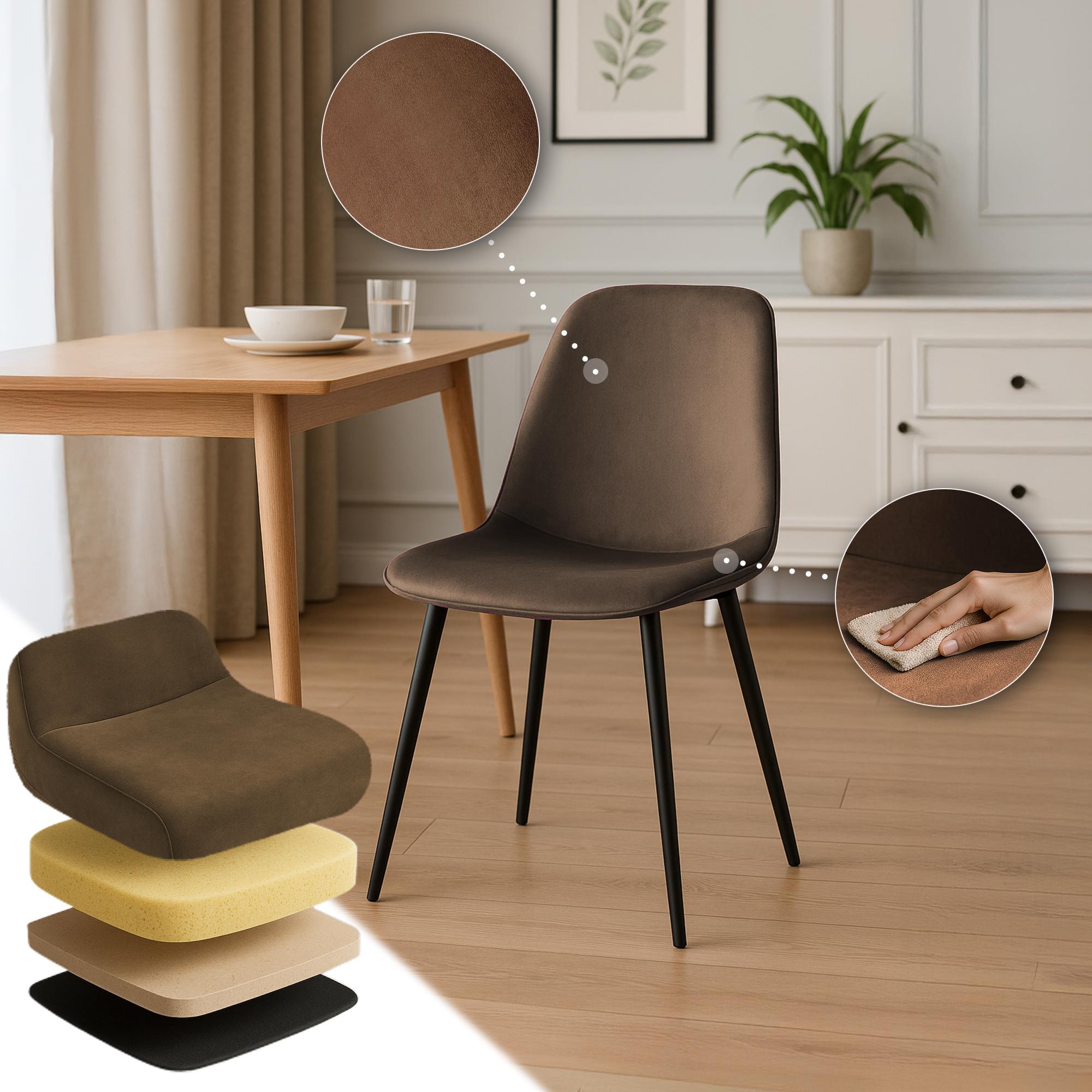 Set de 4 sillas de comedor Maryam
