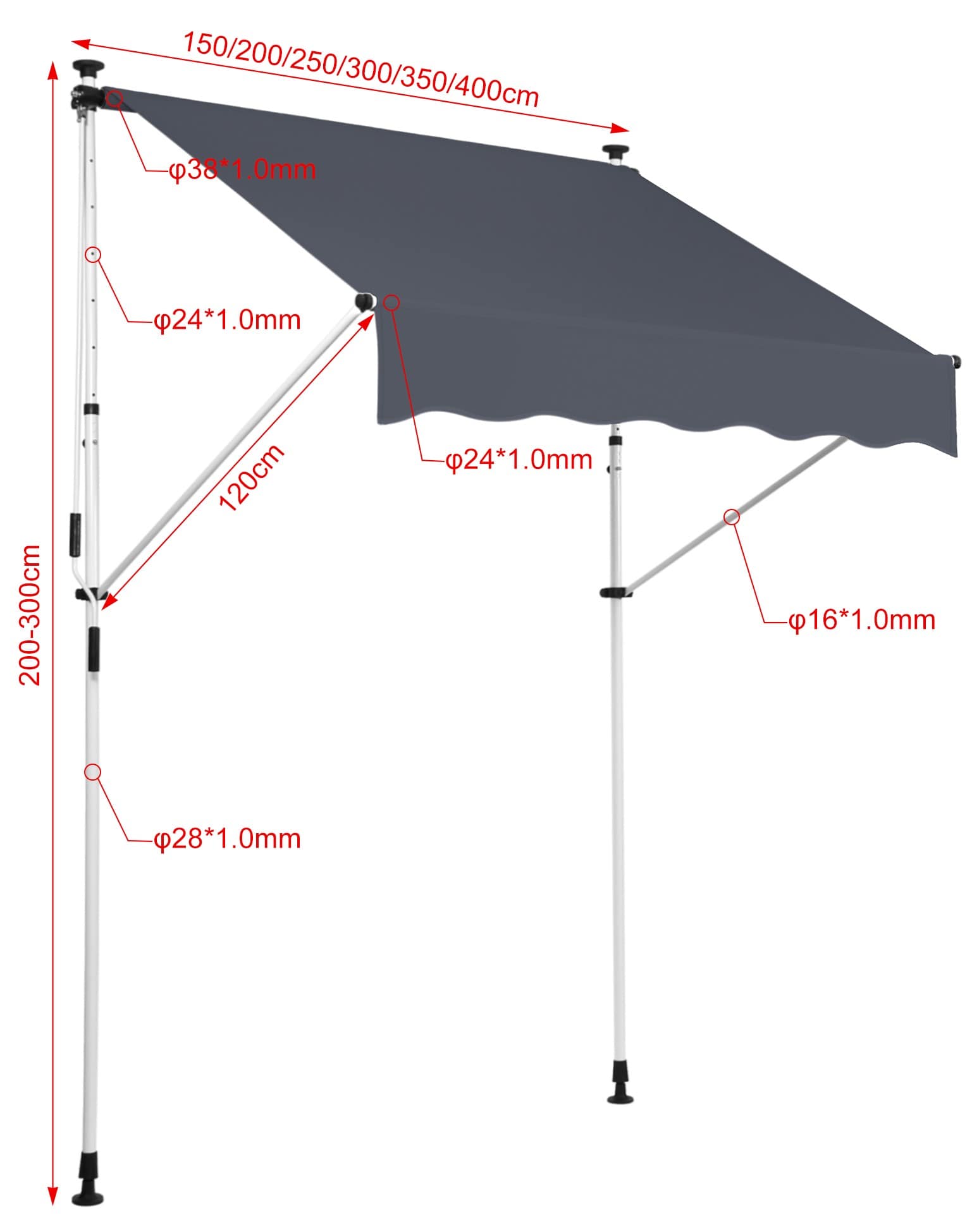 Toldo ajustable Westerly