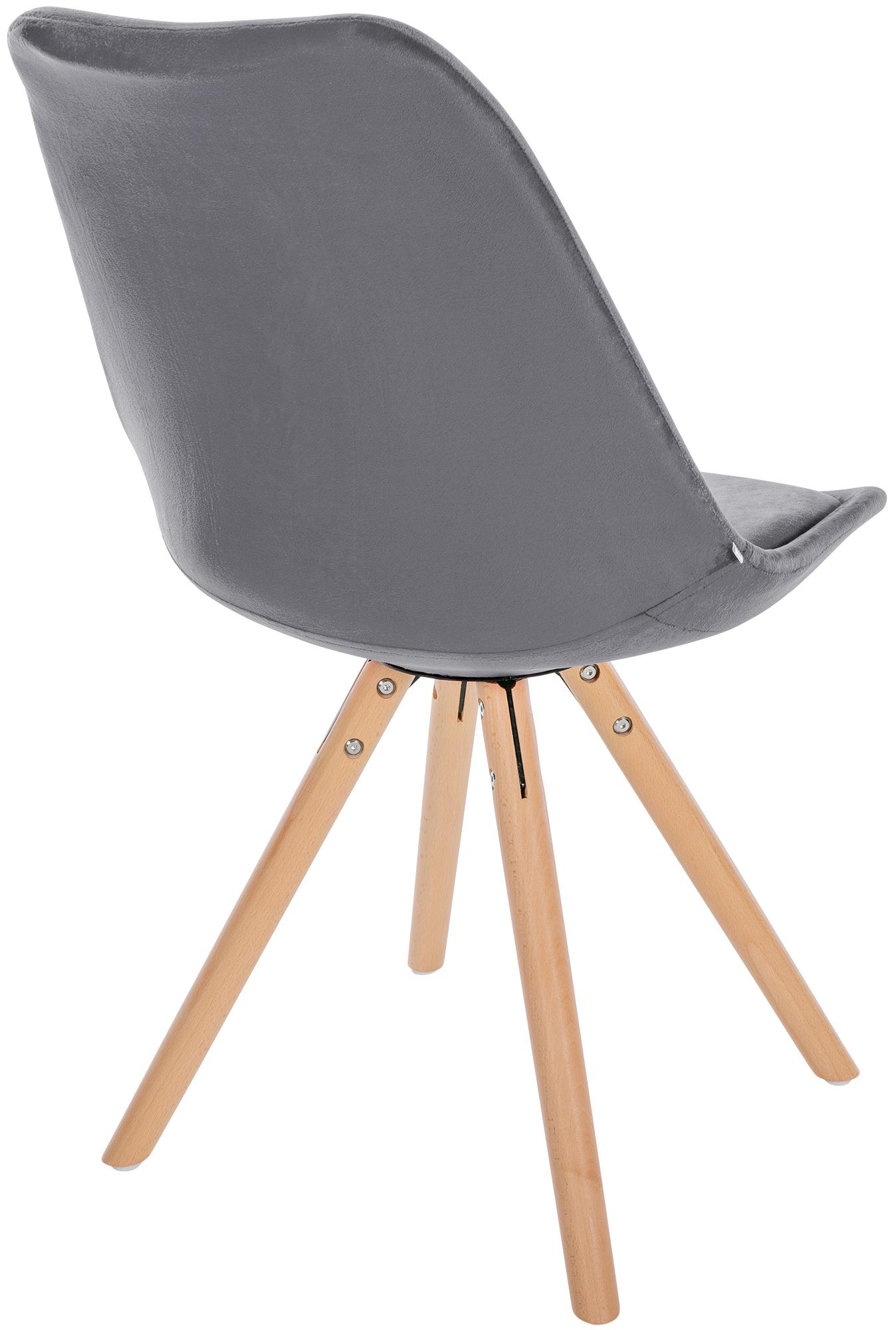 Silla de salón Sofia tapizada en terciopelo