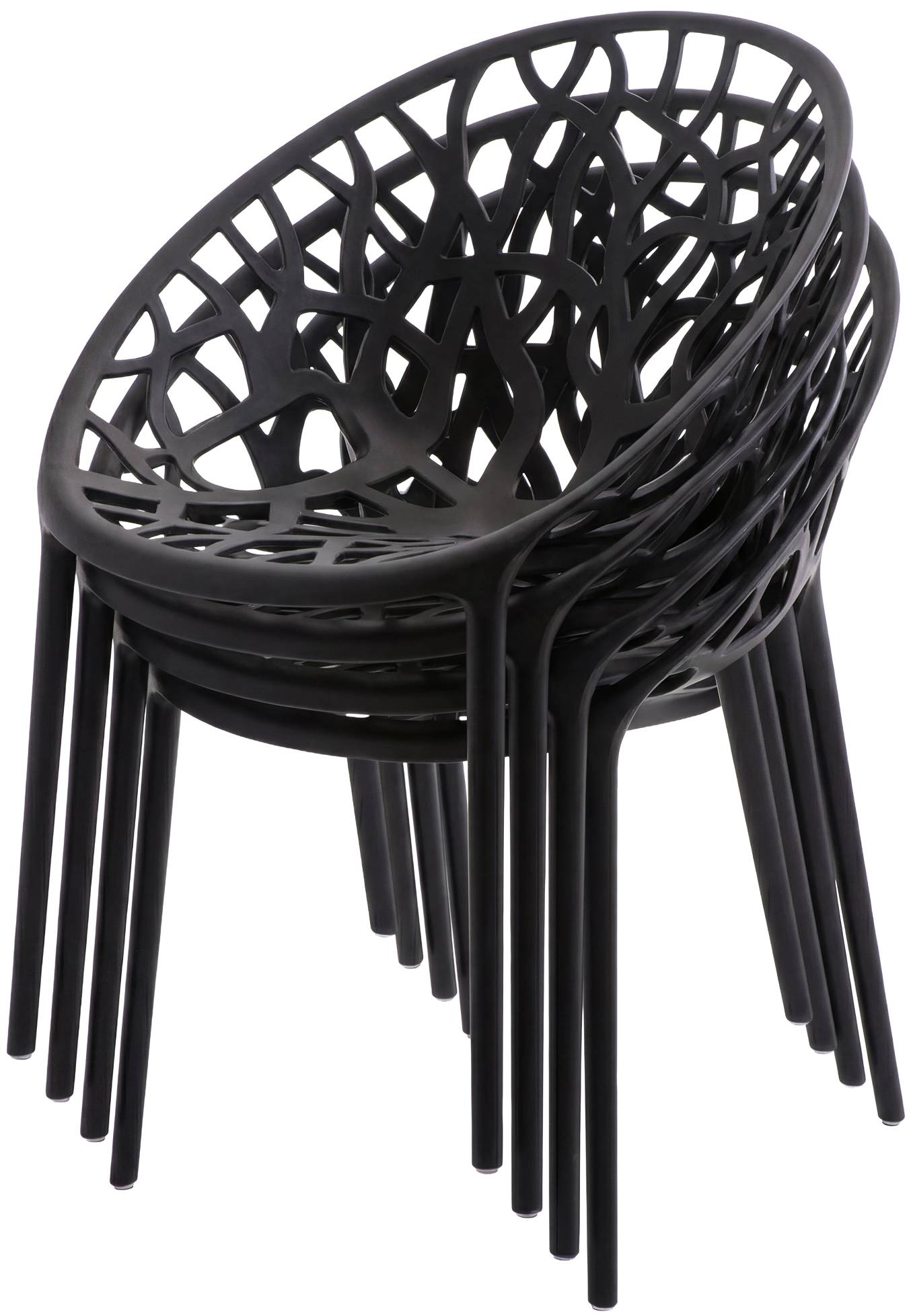 Set de muebles de jardin Avara con 4 sillas