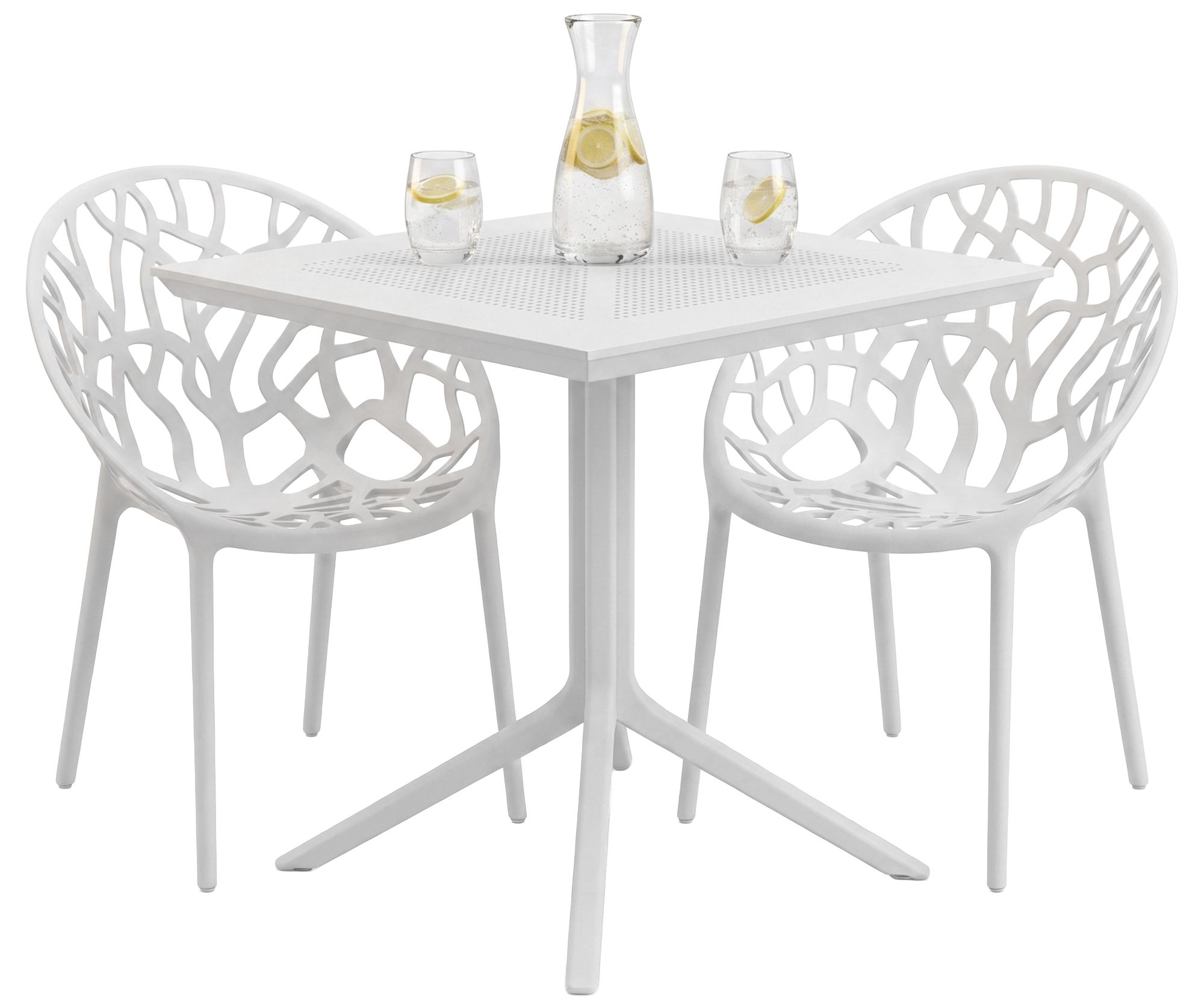 Conjunto de muebles de jardín Avara con 2 sillas