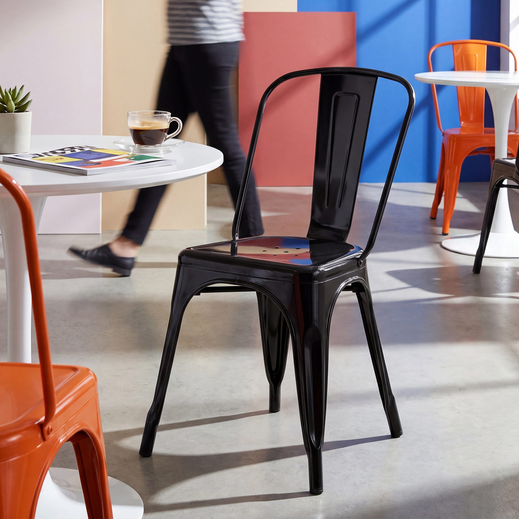 Silla Apilable Benedikt de Metal