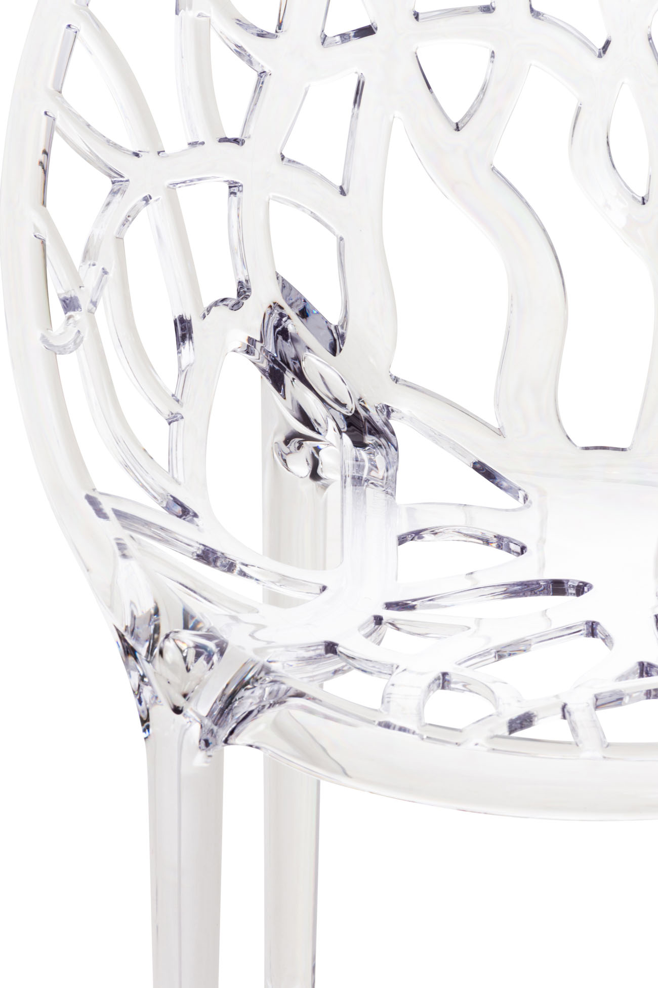 Juego de 2 sillas de cristal