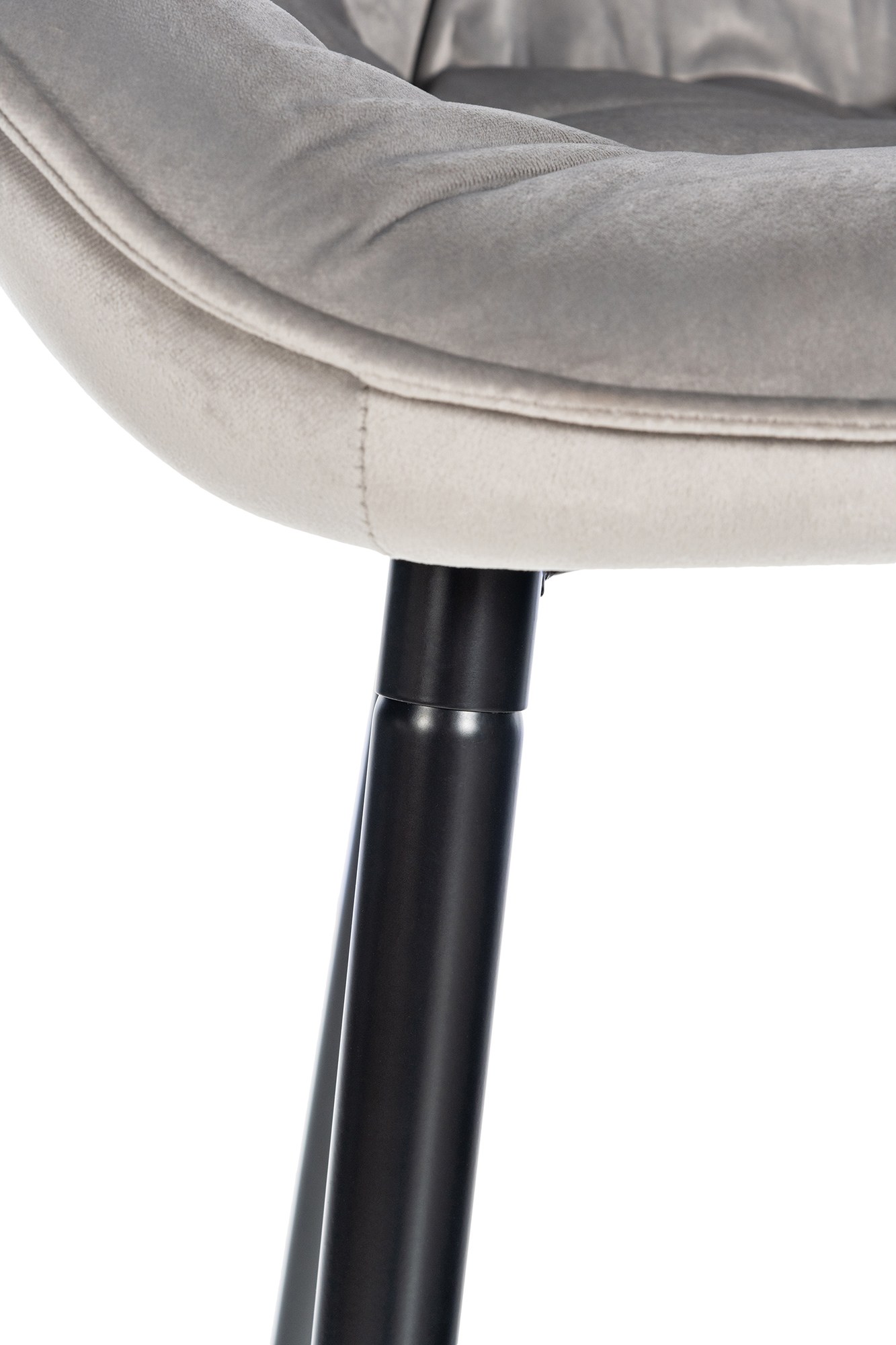 Taburete de bar Gibson en tela o terciopelo
